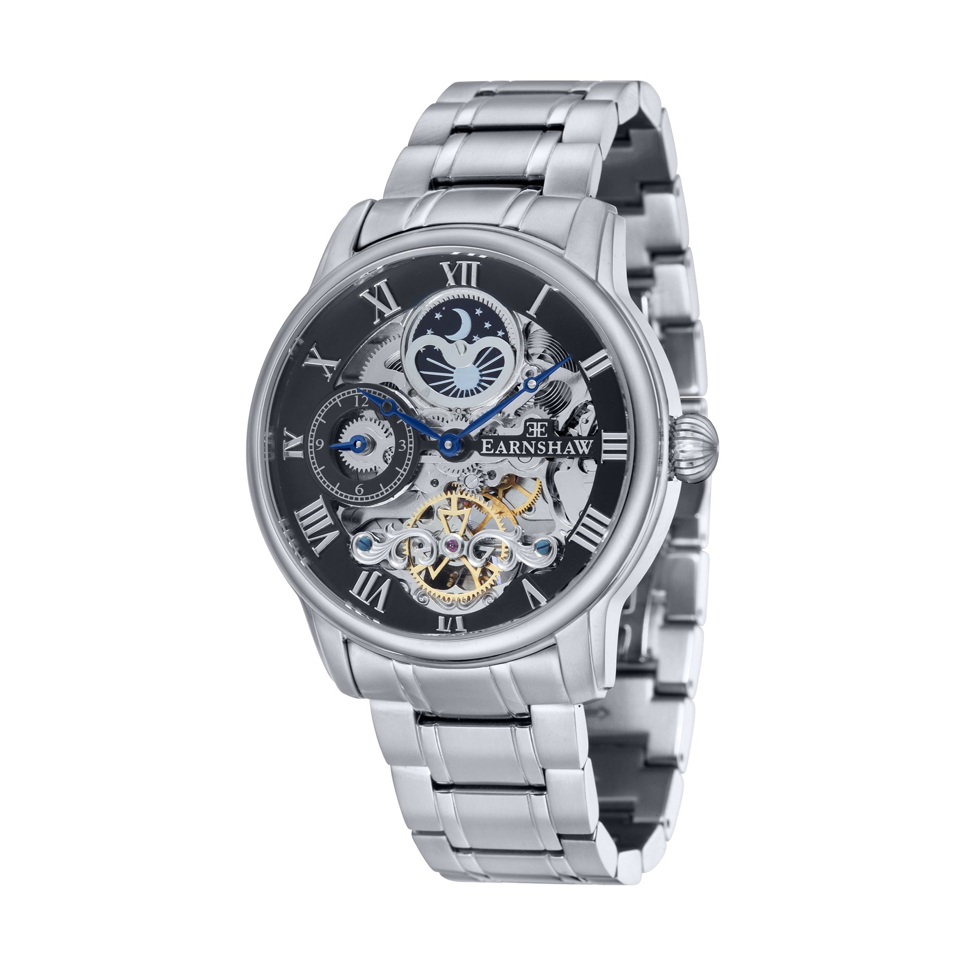 THOMAS EARNSHAW Thomas Earnshaw Longitude Men's Automatic Skeleton Steeled Black Watch ES-8006-11