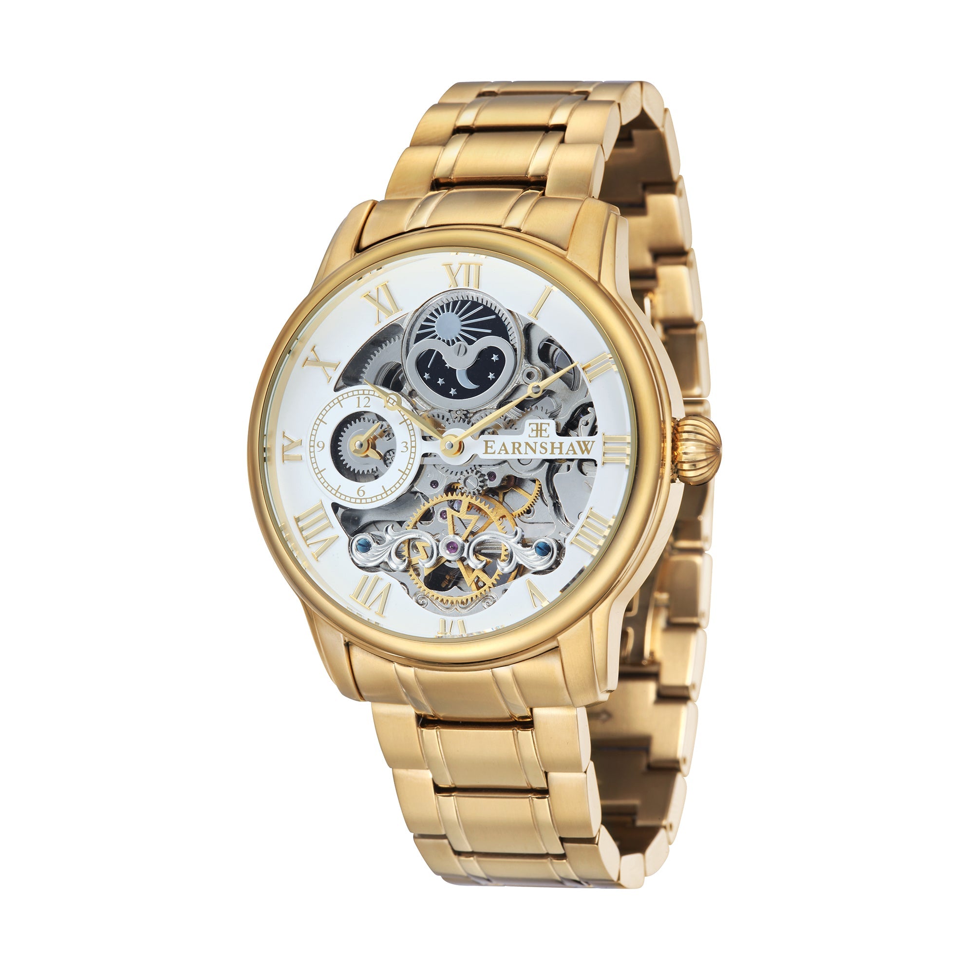 THOMAS EARNSHAW Thomas Earnshaw Longitude Men's Automatic Skeleton Ingot Gold Watch ES-8006-22