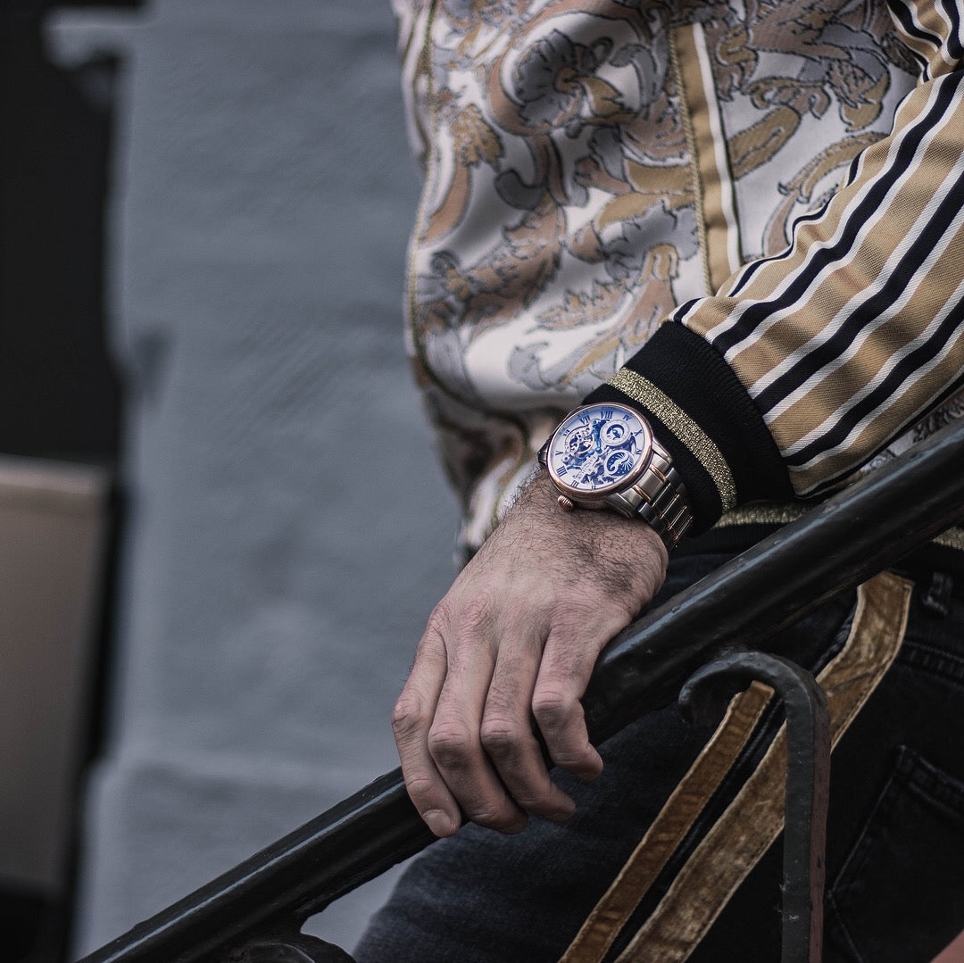THOMAS EARNSHAW Thomas Earnshaw Longitude Men's Automatic Skeleton Copper Steel Watch ES-8006-33