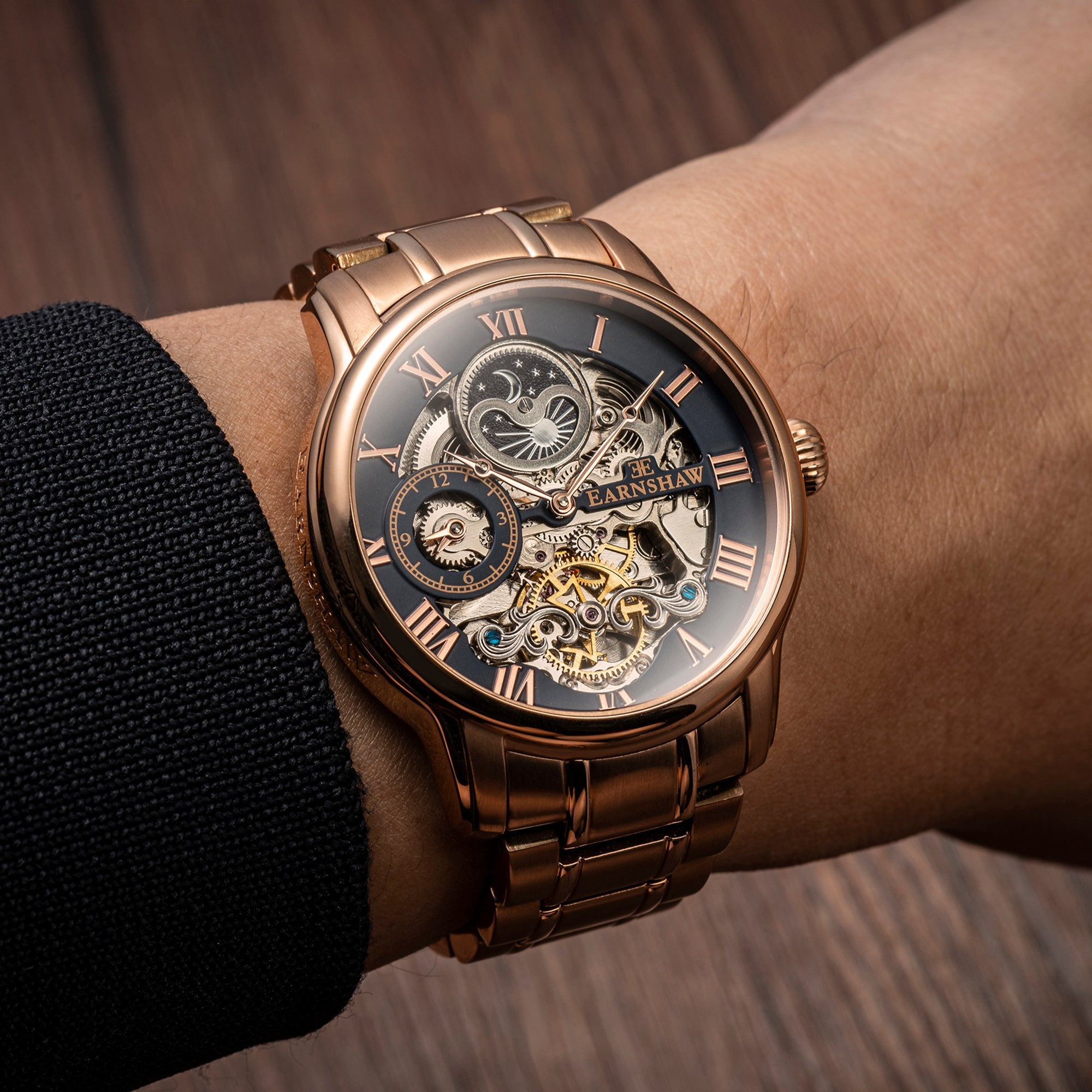 THOMAS EARNSHAW Thomas Earnshaw Longitude Men's Automatic Skeleton True Copper Watch ES-8006-44