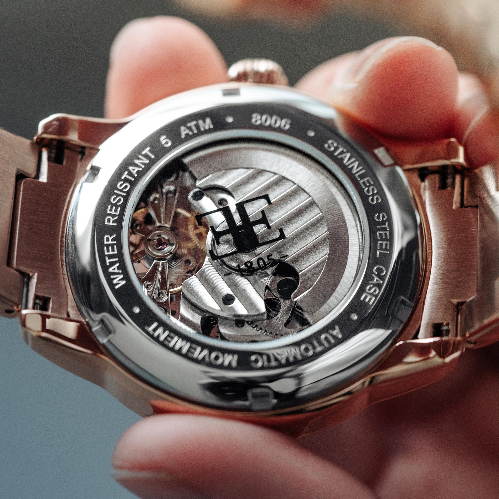 THOMAS EARNSHAW Thomas Earnshaw Longitude Men's Automatic Skeleton True Copper Watch ES-8006-44