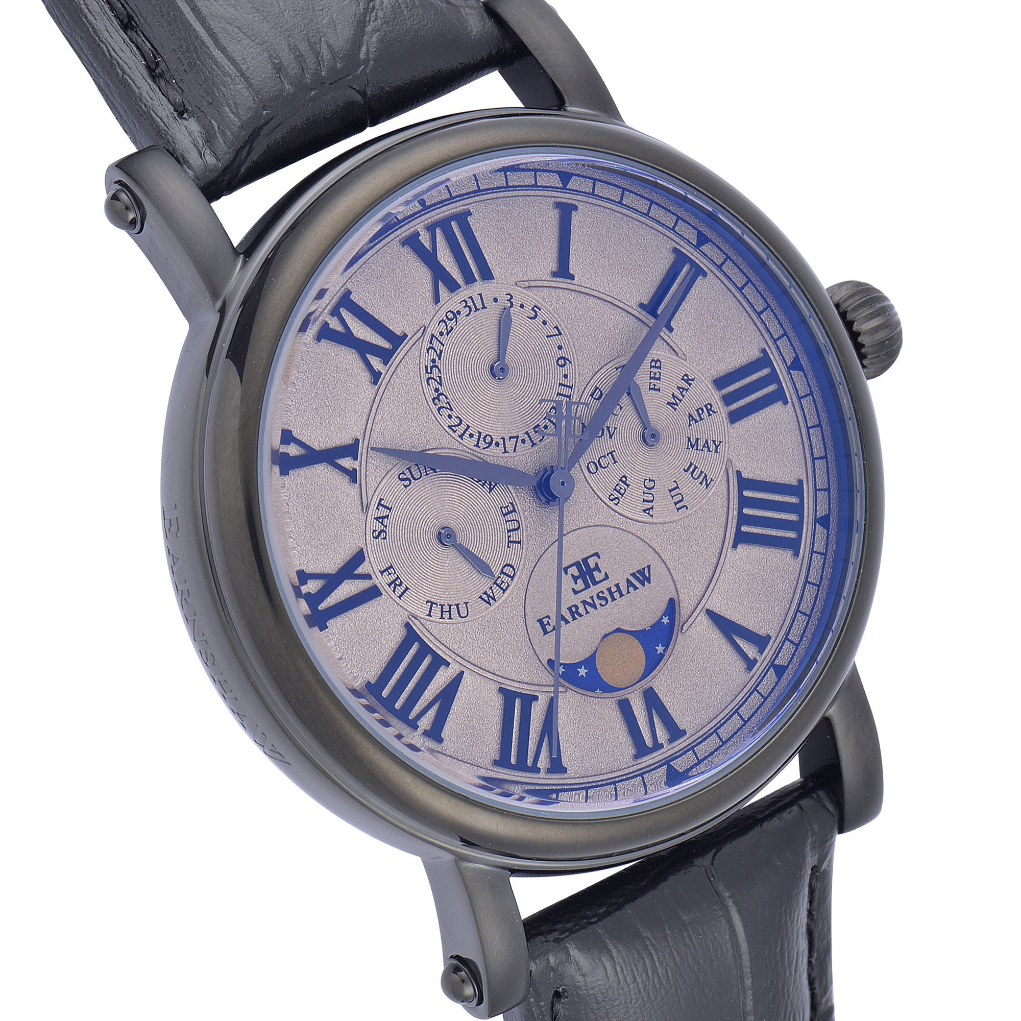 THOMAS EARNSHAW Thomas Earnshaw Maskelyne Men's Japanese Quartz Black Beige Moonphase Watch ES-8031-05