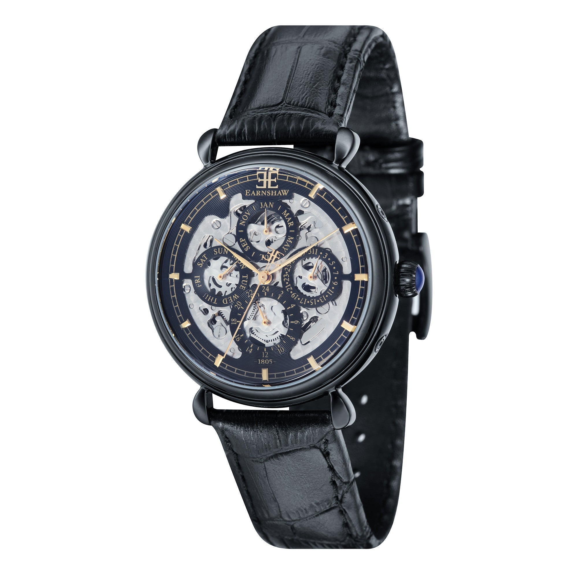 Thomas Earnshaw Thomas Earnshaw Gr Calendar Men's Automatic Skeleton Watch ES-8043-07