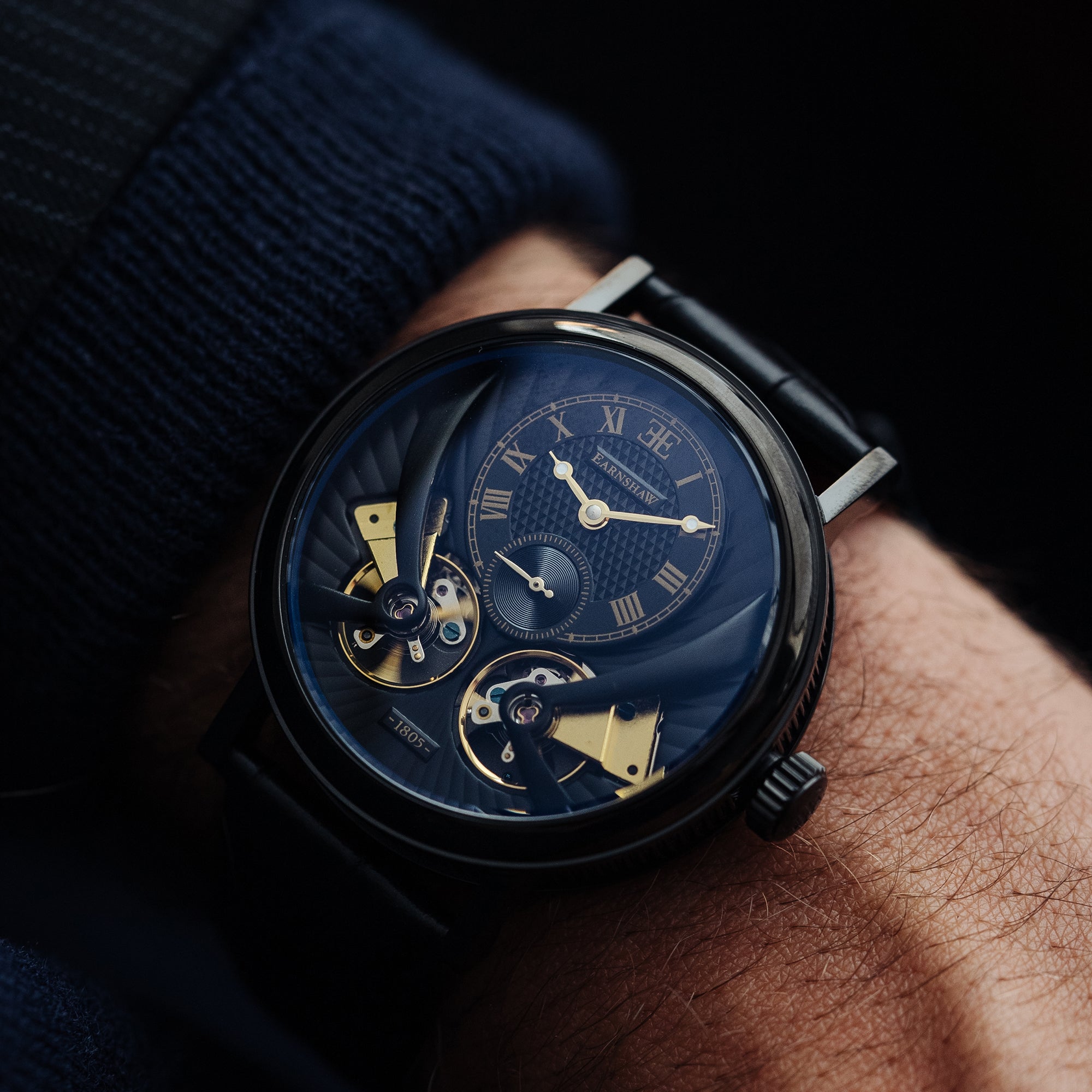 THOMAS EARNSHAW Thomas Earnshaw Beaufort Anatolia Men's Mechanical Automatic Enigma Black Watch ES-8059-04