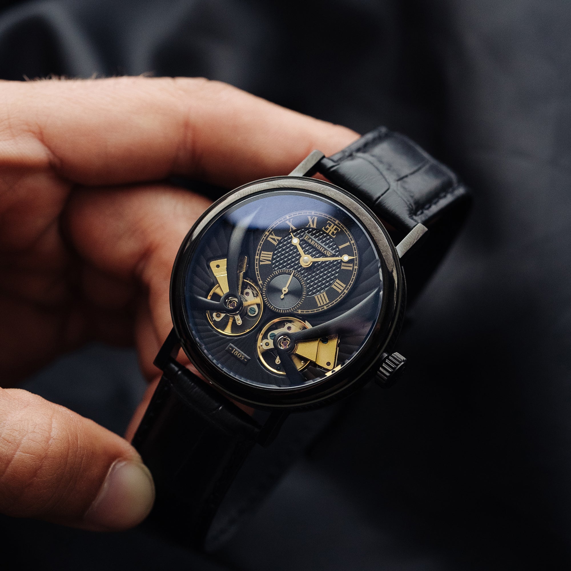 THOMAS EARNSHAW Thomas Earnshaw Beaufort Anatolia Men's Mechanical Automatic Enigma Black Watch ES-8059-04