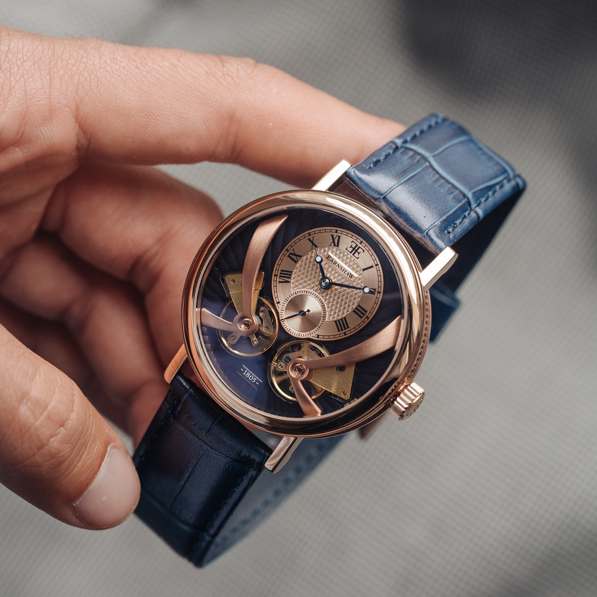 Thomas Earnshaw Thomas Earnshaw Beaufort Anatolia Men's Mechanical Automatic Regency Blue Watch ES-8059-05