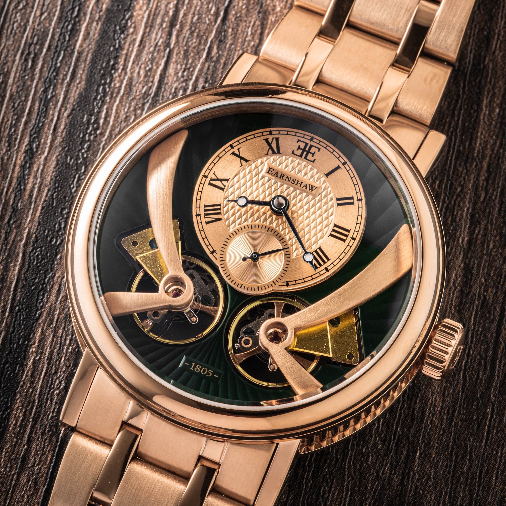 THOMAS EARNSHAW Thomas Earnshaw Beaufort Anatolia Men's Rose Gold Mechanical Automatic Watch ES-8059-22
