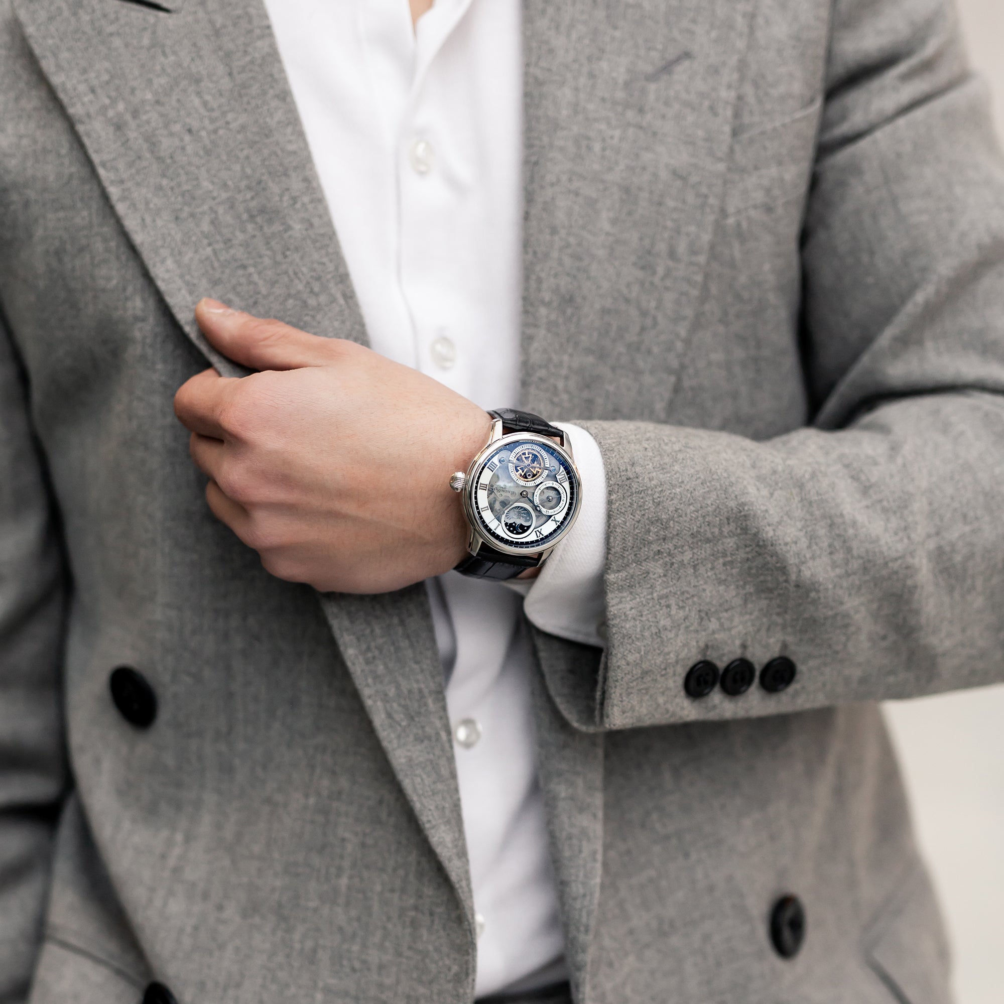 Thomas Earnshaw Thomas Earnshaw Longitude Men's Stealth Automatic Skeleton Legacy White Watch ES-8063-01