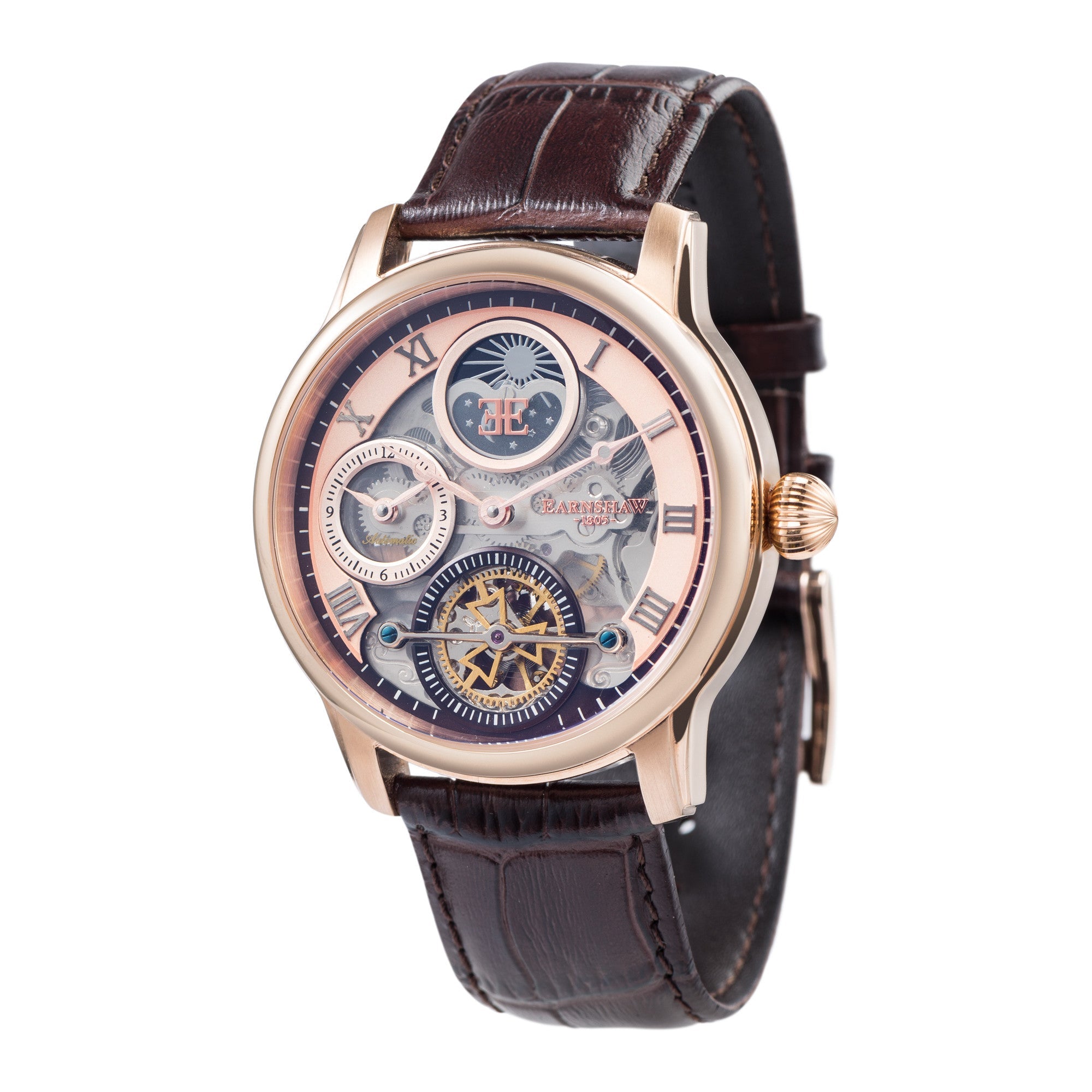 THOMAS EARNSHAW Thomas Earnshaw Longitude Men's Stealth Automatic Skeleton Watch ES-8063-02