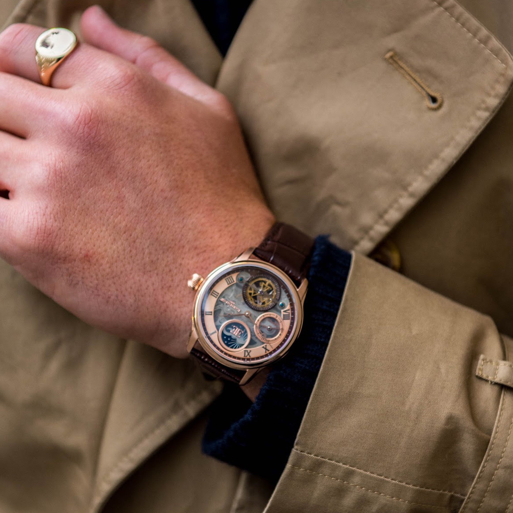 THOMAS EARNSHAW Thomas Earnshaw Longitude Men's Stealth Automatic Skeleton Watch ES-8063-02