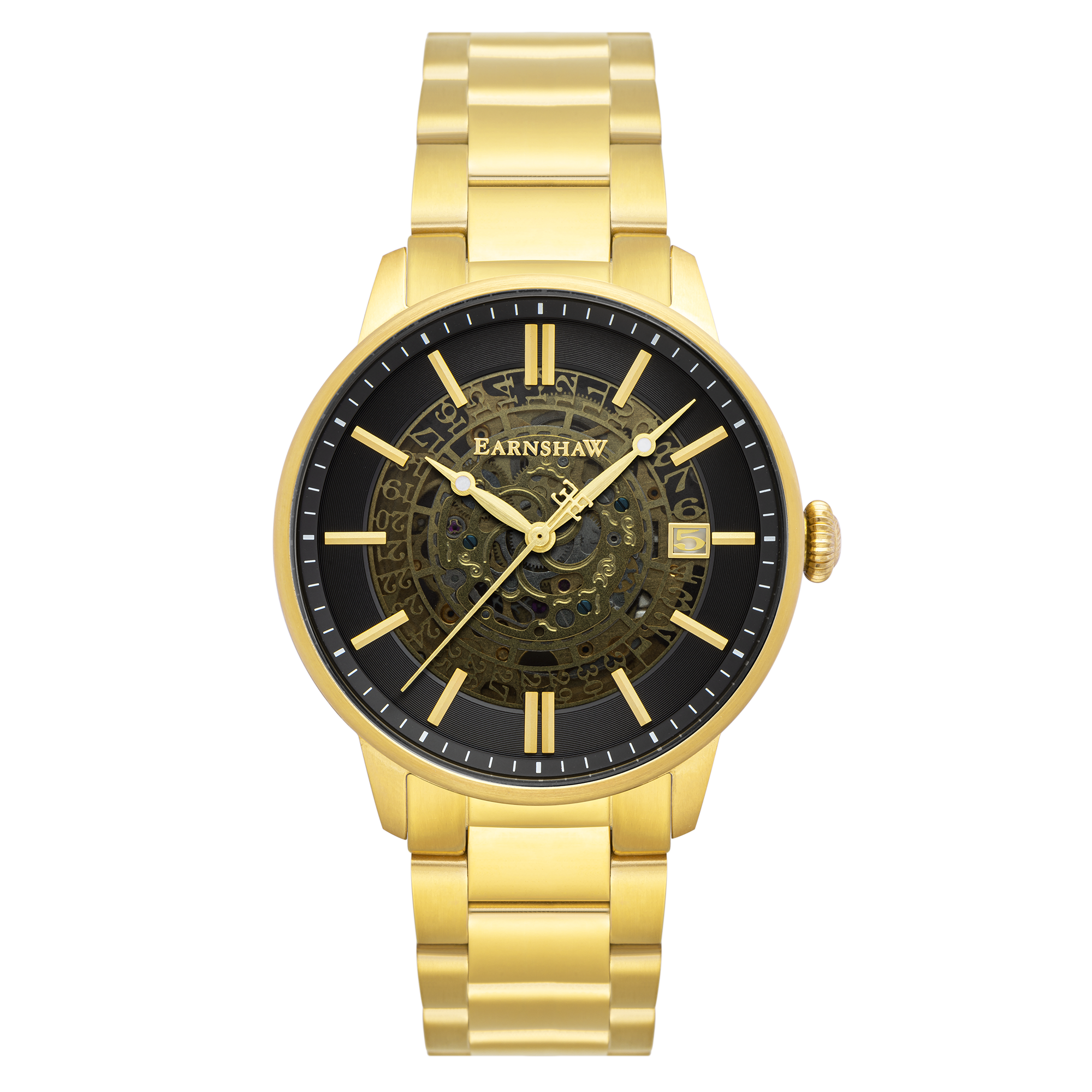 Thomas Earnshaw Thomas Earnshaw Treasury Gold Vancouver Automatic Skeleton Men's Watch ES-8075-22
