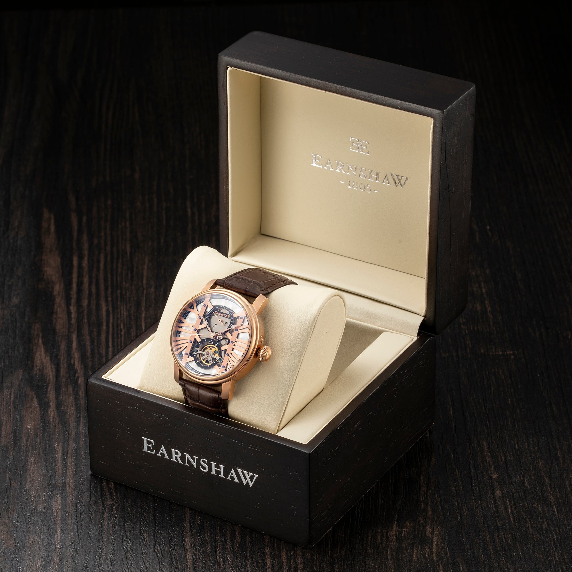 THOMAS EARNSHAW Thomas Earnshaw Westminster Men's Automatic Trophy Rose Gold Watch ES-8095-03