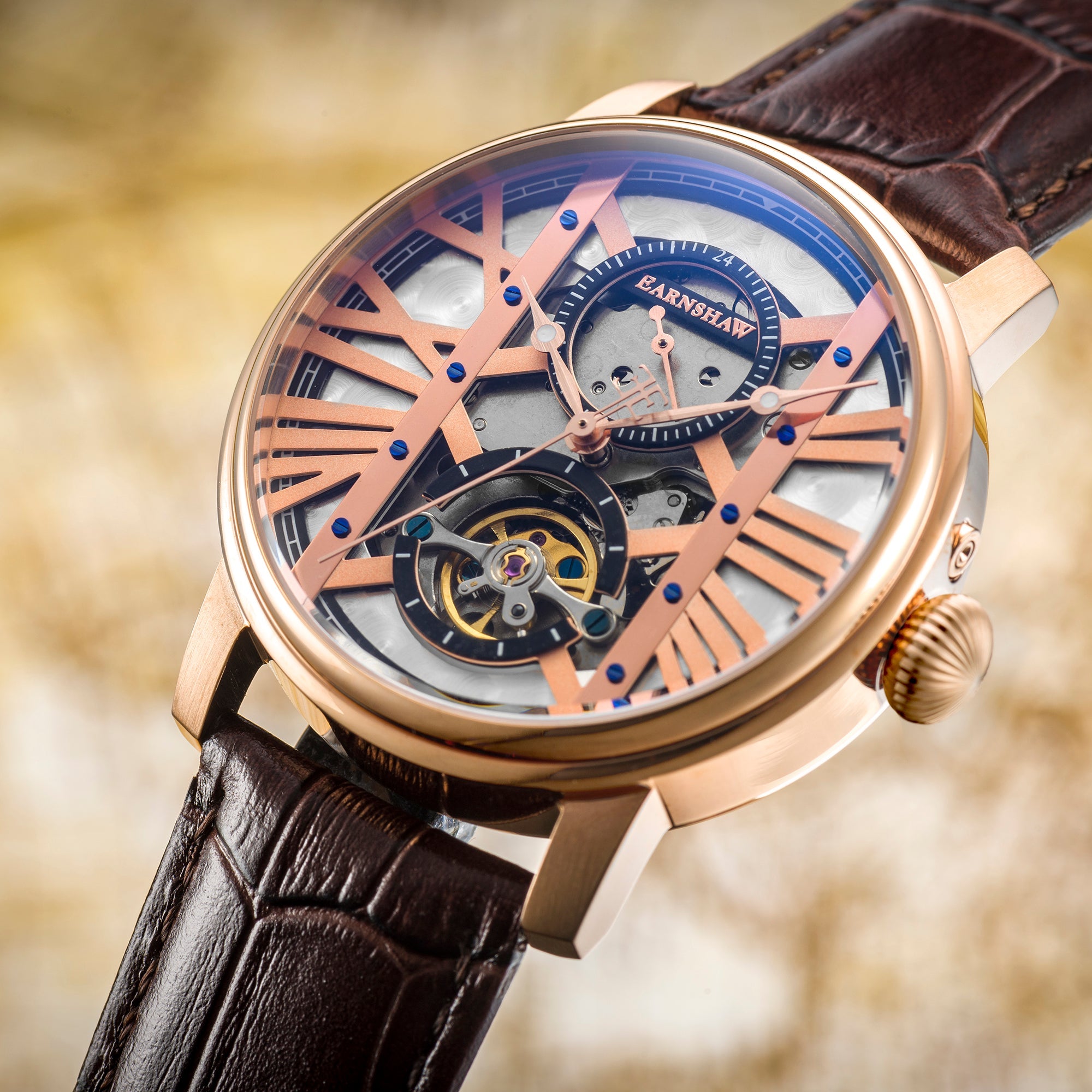 THOMAS EARNSHAW Thomas Earnshaw Westminster Men's Automatic Trophy Rose Gold Watch ES-8095-03