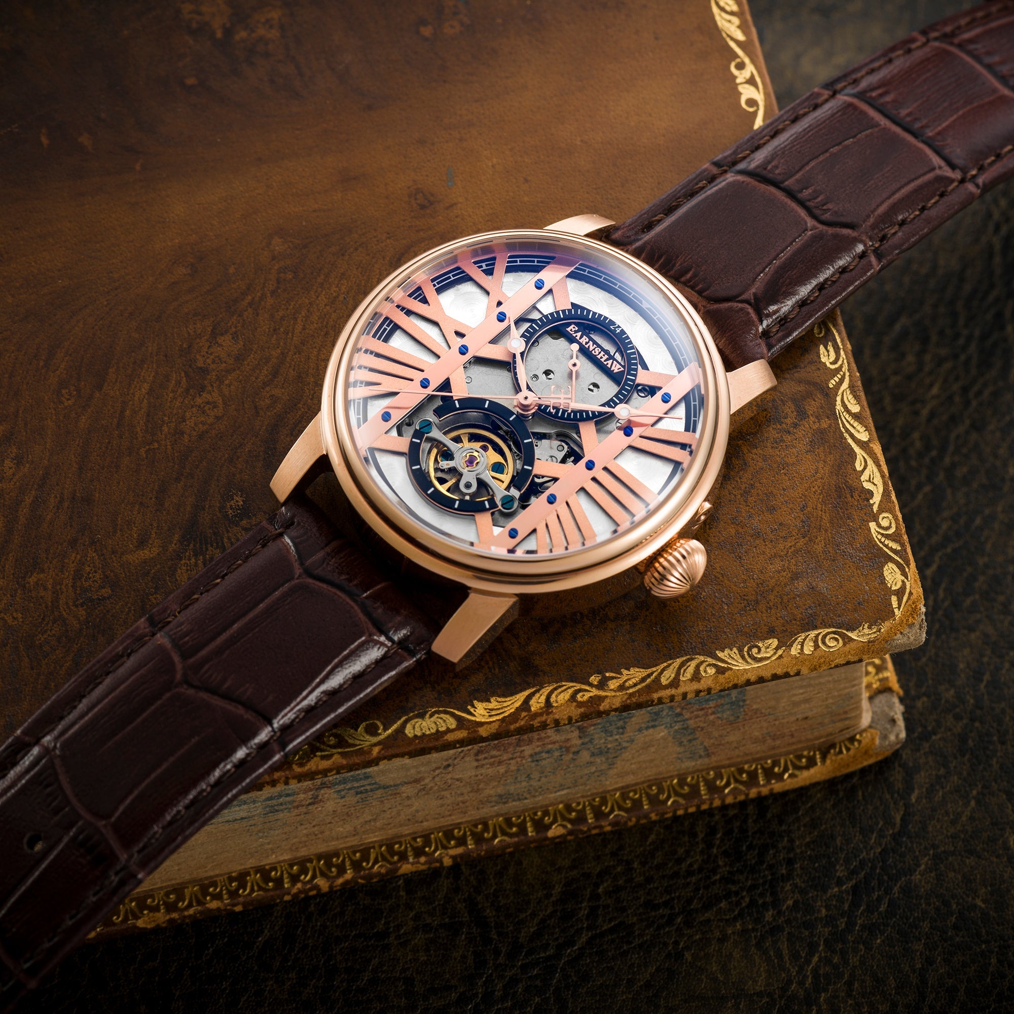 THOMAS EARNSHAW Thomas Earnshaw Westminster Men's Automatic Trophy Rose Gold Watch ES-8095-03