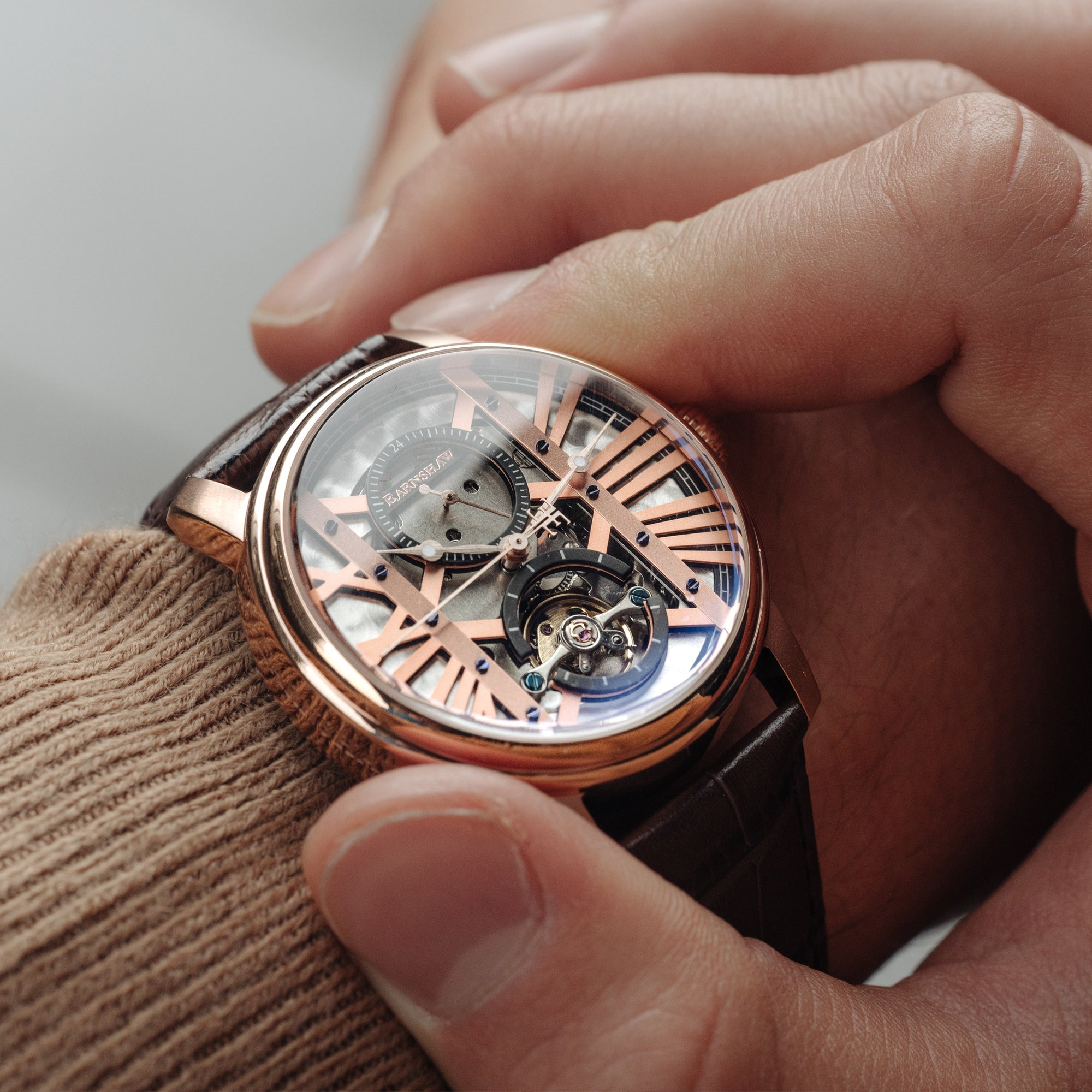 THOMAS EARNSHAW Thomas Earnshaw Westminster Men's Automatic Trophy Rose Gold Watch ES-8095-03