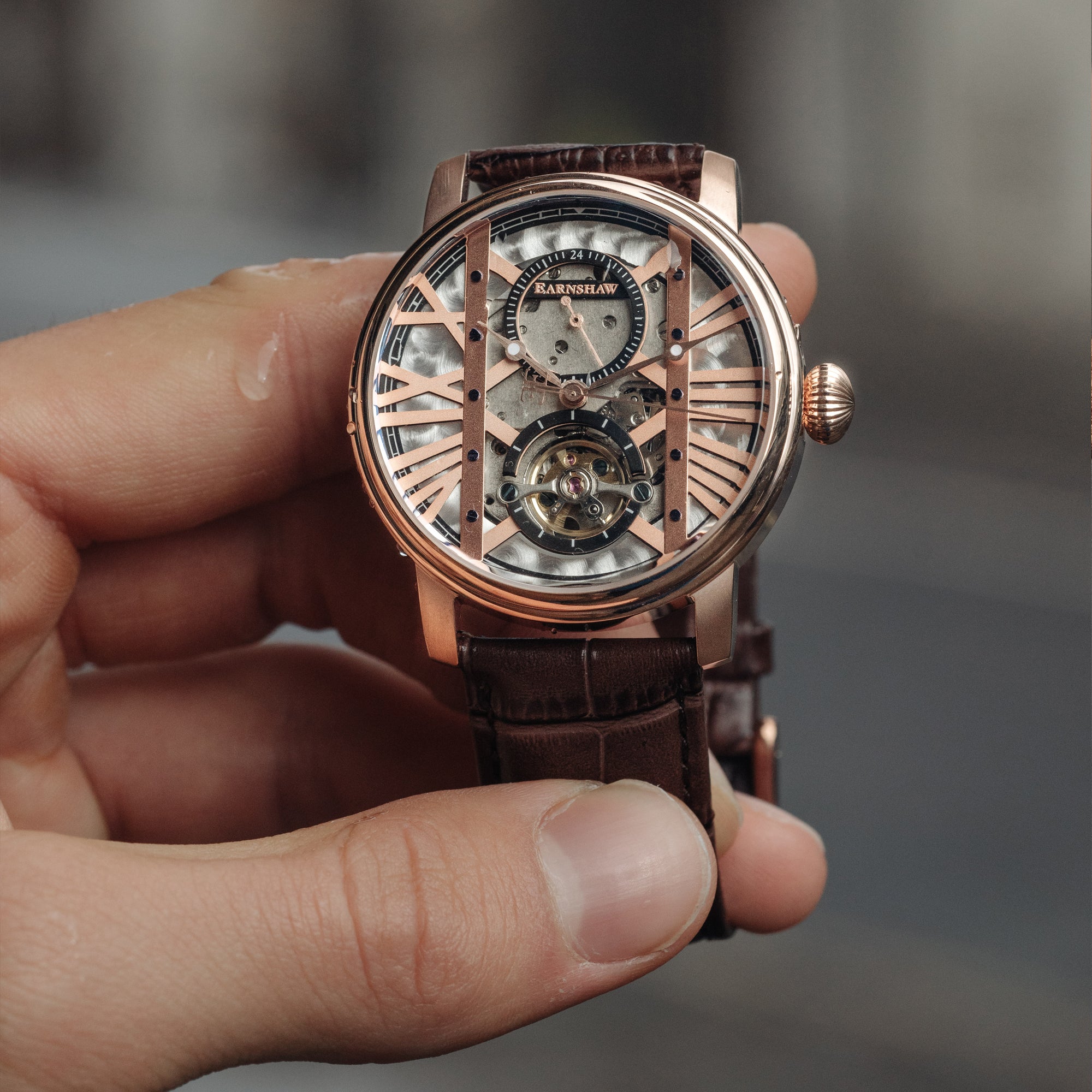 THOMAS EARNSHAW Thomas Earnshaw Westminster Men's Automatic Trophy Rose Gold Watch ES-8095-03