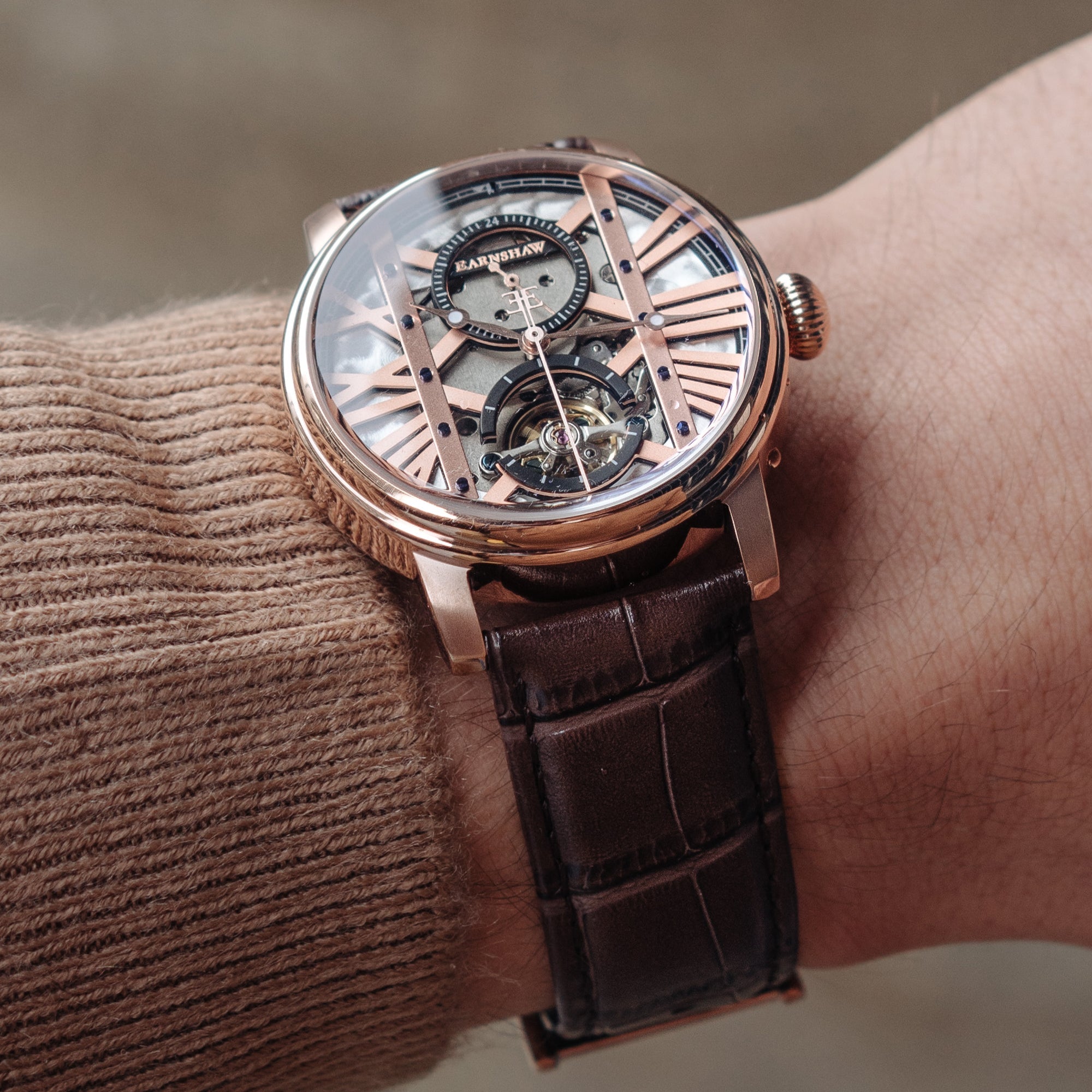 THOMAS EARNSHAW Thomas Earnshaw Westminster Men's Automatic Trophy Rose Gold Watch ES-8095-03