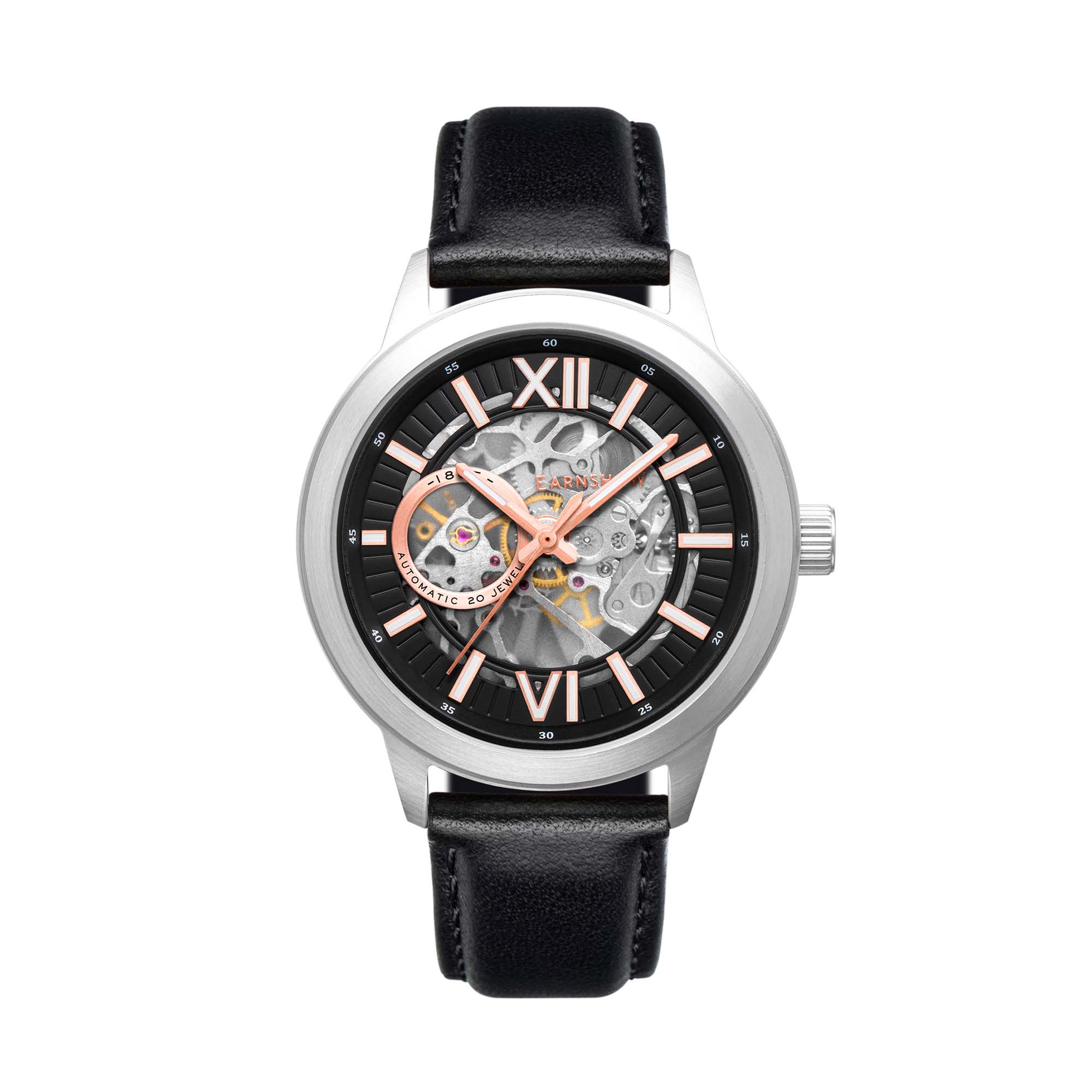 THOMAS EARNSHAW Thomas Earnshaw Raleigh Skeleton Men's Automatic Skeleton Earthy Grey Watch ES-8140-03