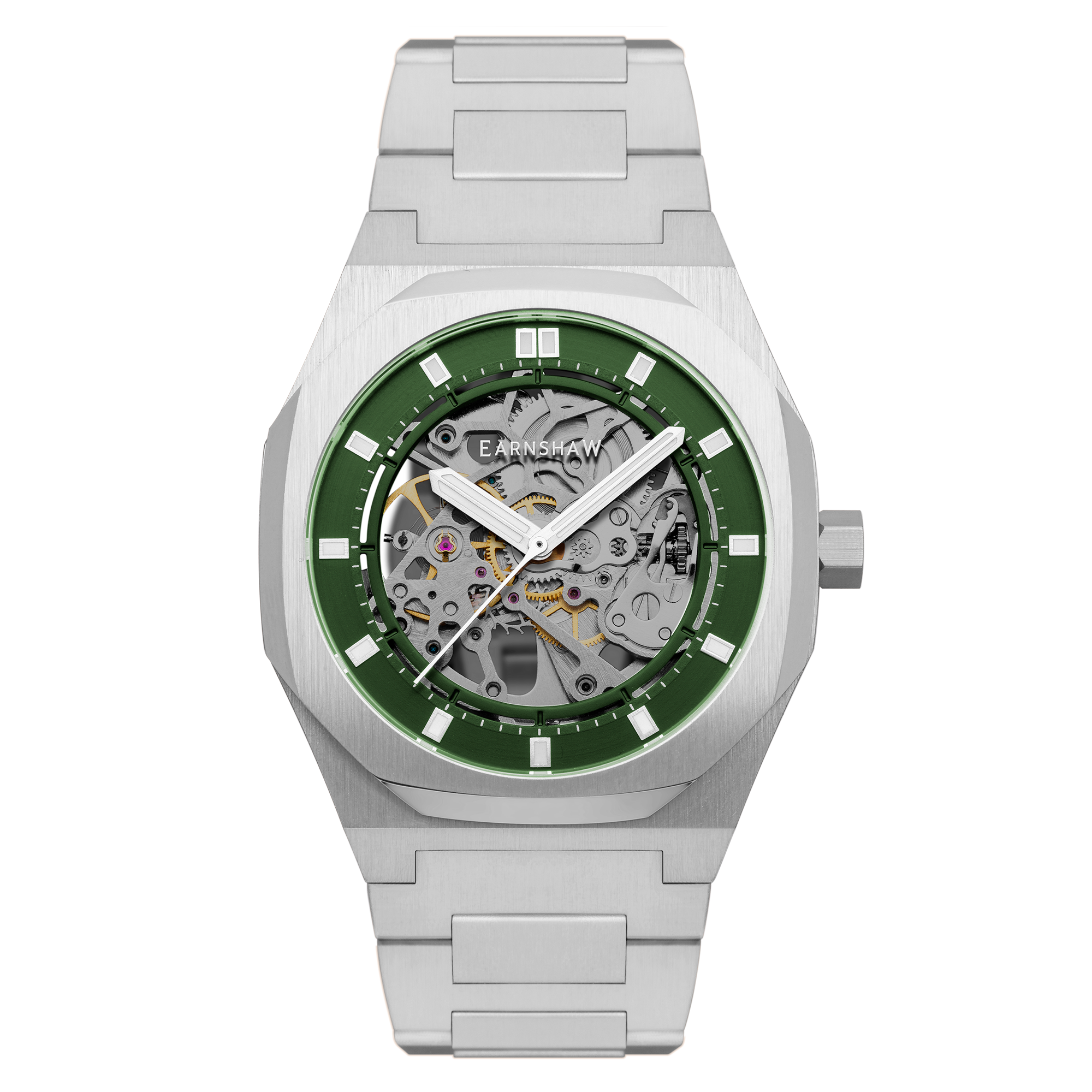 Thomas Earnshaw Thomas Earnshaw Emerald Green Drake Skeleton Automatic Men's Watch ES-8142-33