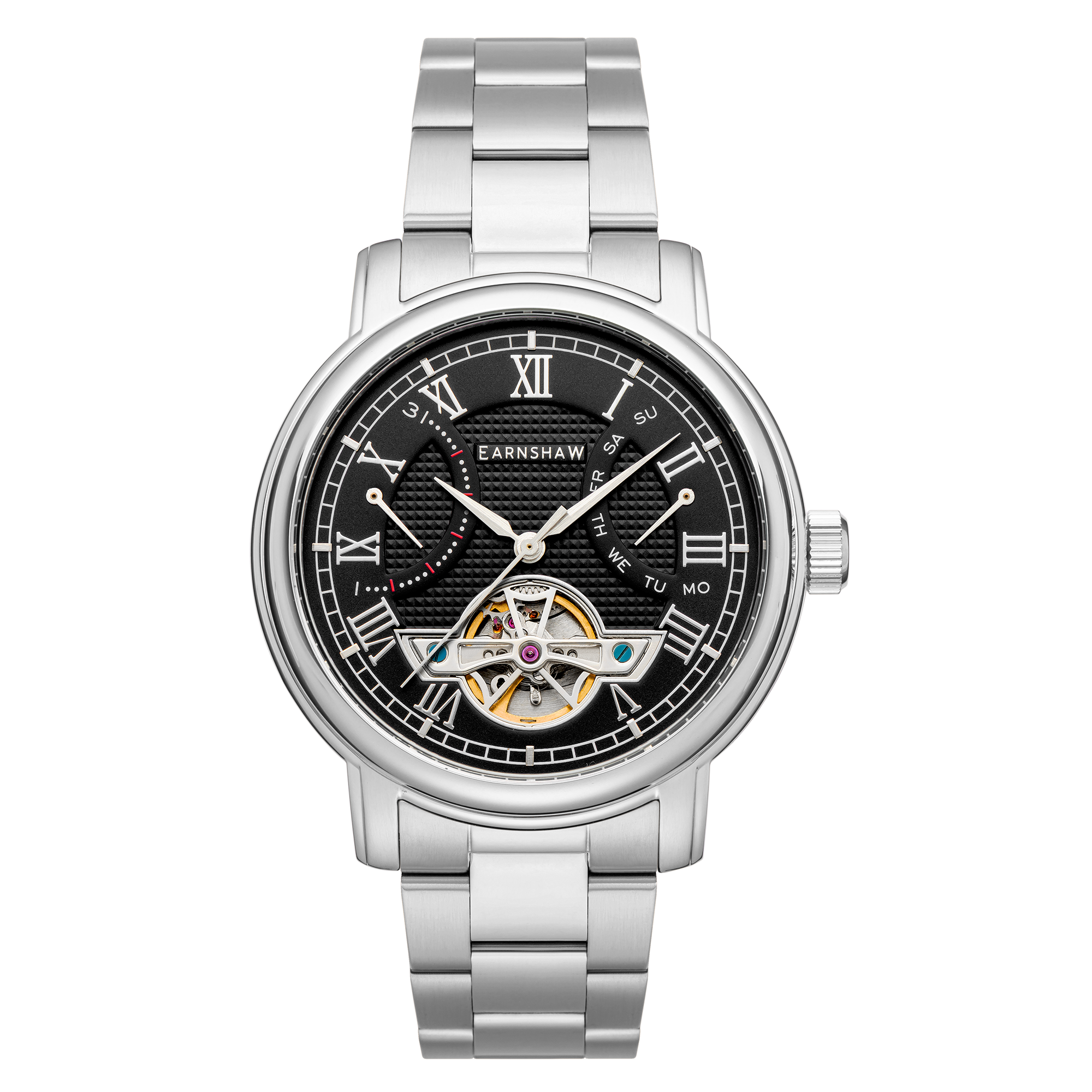 Thomas Earnshaw Thomas Earnshaw Onxy Longcase Double Retrograde Automatic Men's Watch ES-8169-11