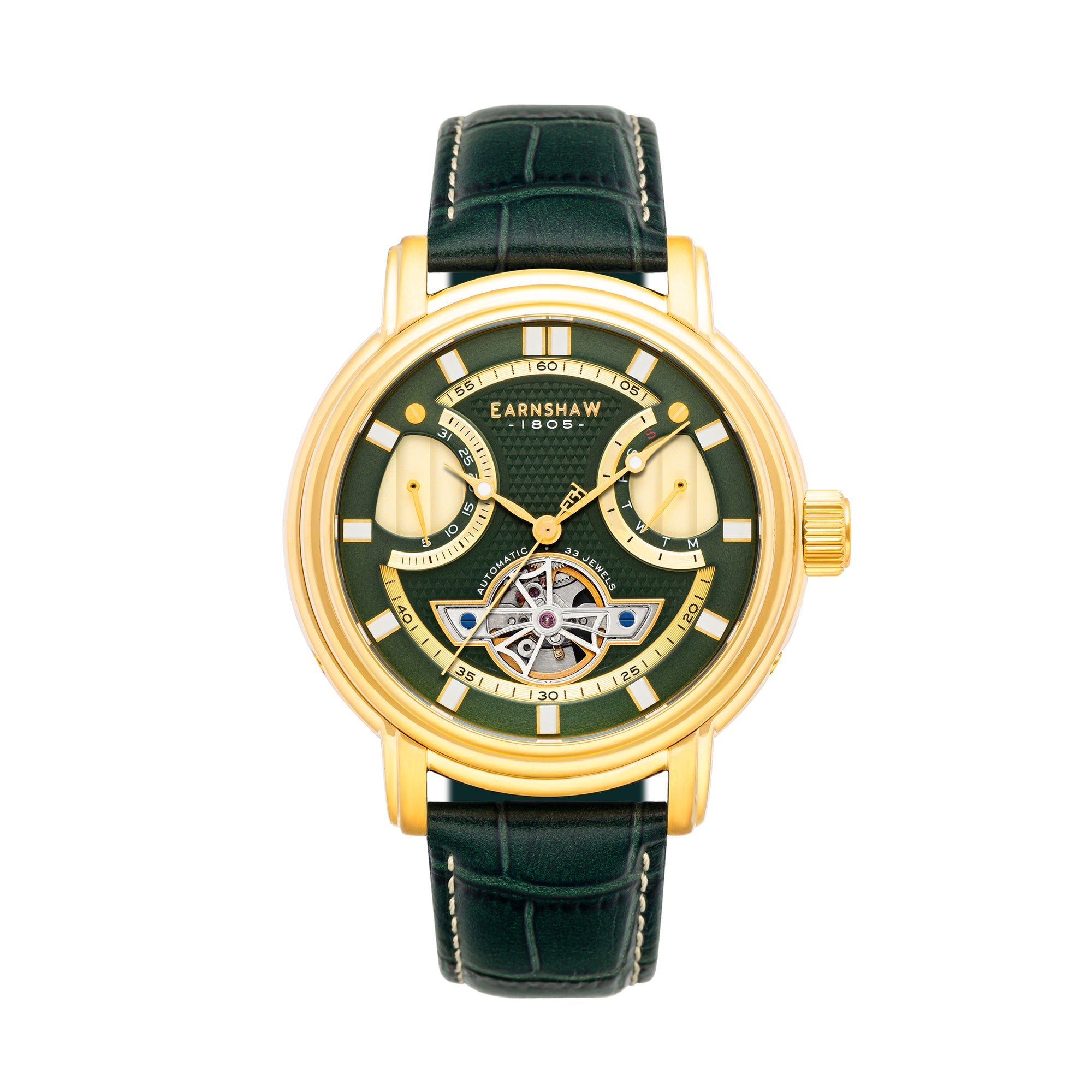 Thomas Earnshaw Thomas Earnshaw Retrograde Open Heart Men's Automatic Watch ES-8184-04