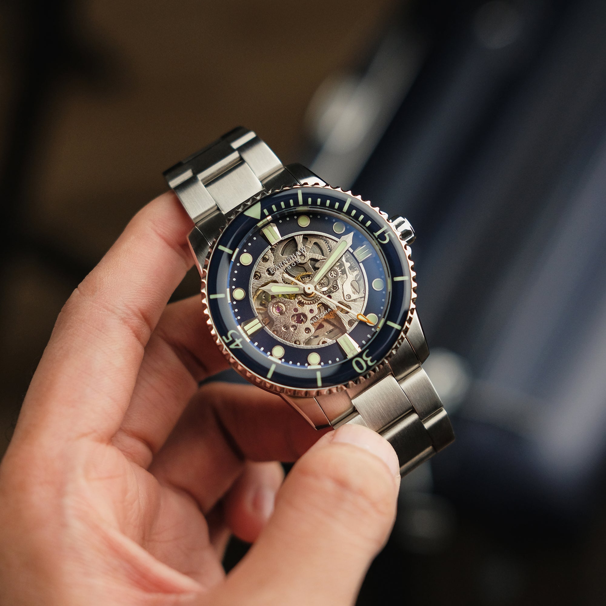 Thomas Earnshaw Thomas Earnshaw Admiral Pole Men's Automatic Decorated Blue Watch ES-8185-22