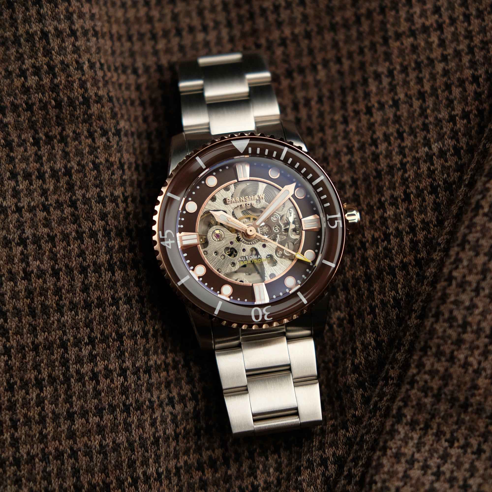 Thomas Earnshaw Thomas Earnshaw Admiral Pole Men's Automatic Honey Black Watch ES-8185-33