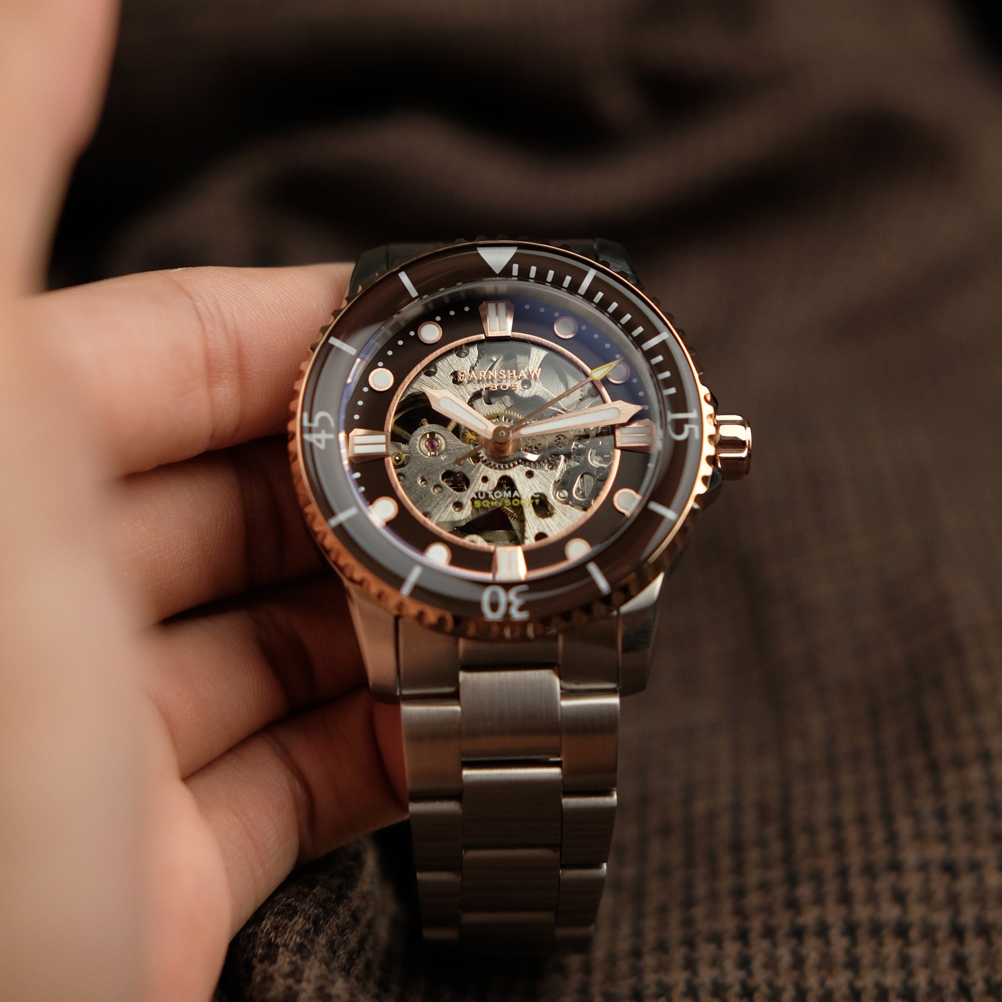 THOMAS EARNSHAW Thomas Earnshaw Admiral Pole Men's Automatic Honey Black Watch ES-8185-33