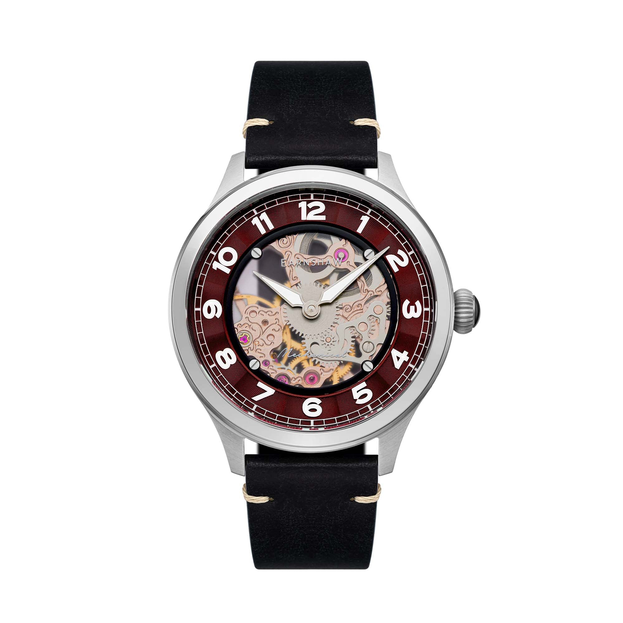 Thomas Earnshaw Thomas Earnshaw Baron Men's Mechanical Skeleton Malbec Watch ES-8189-03
