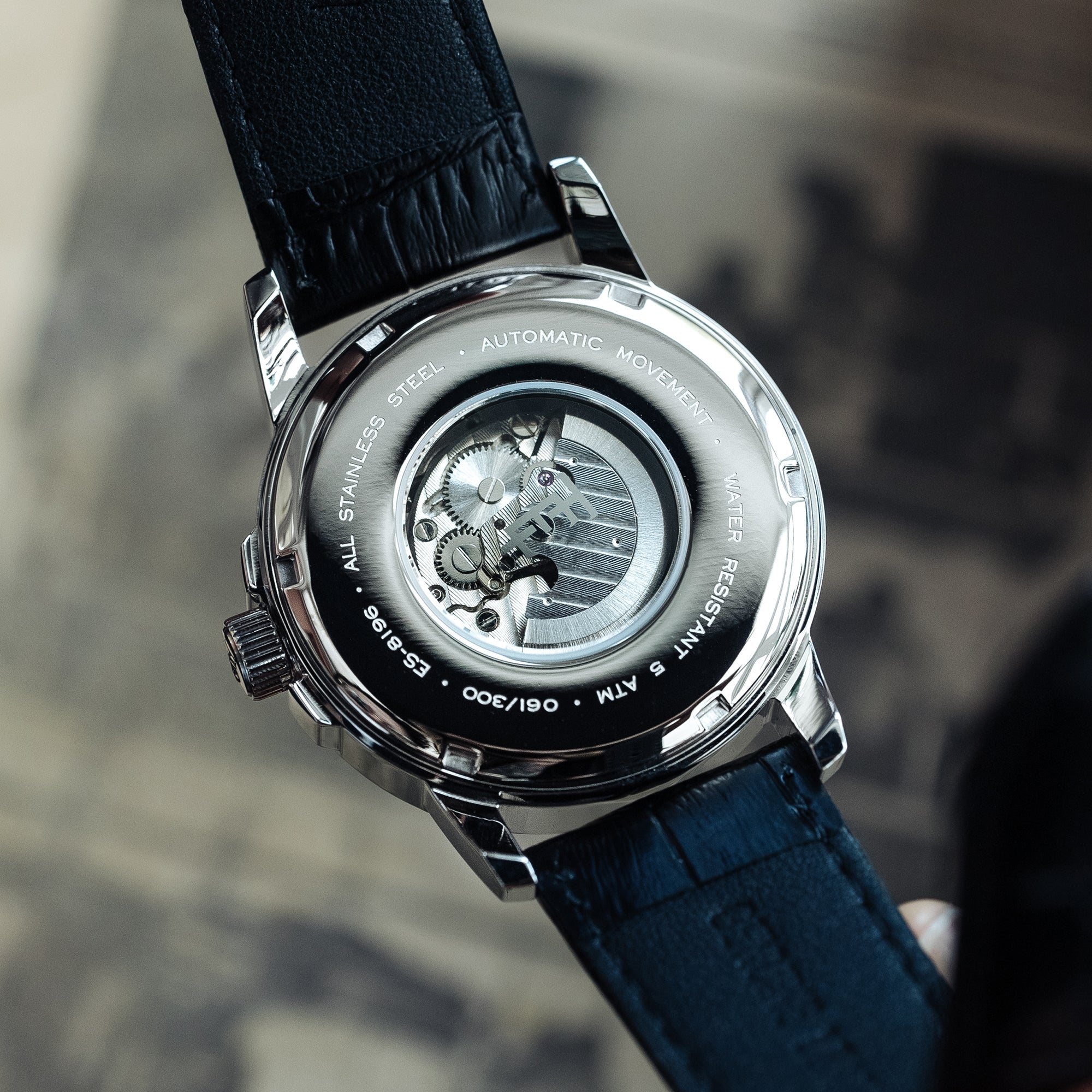 THOMAS EARNSHAW Thomas Earnshaw Marylebone Open Heart Men's Mechanical Automatic Velvet Black Watch ES-8196-02