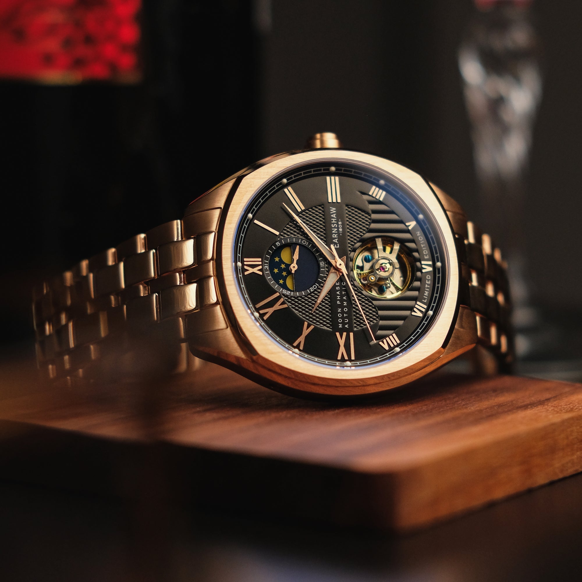THOMAS EARNSHAW Thomas Earnshaw Peel Men's Rose Gold Watch ES-8206-55