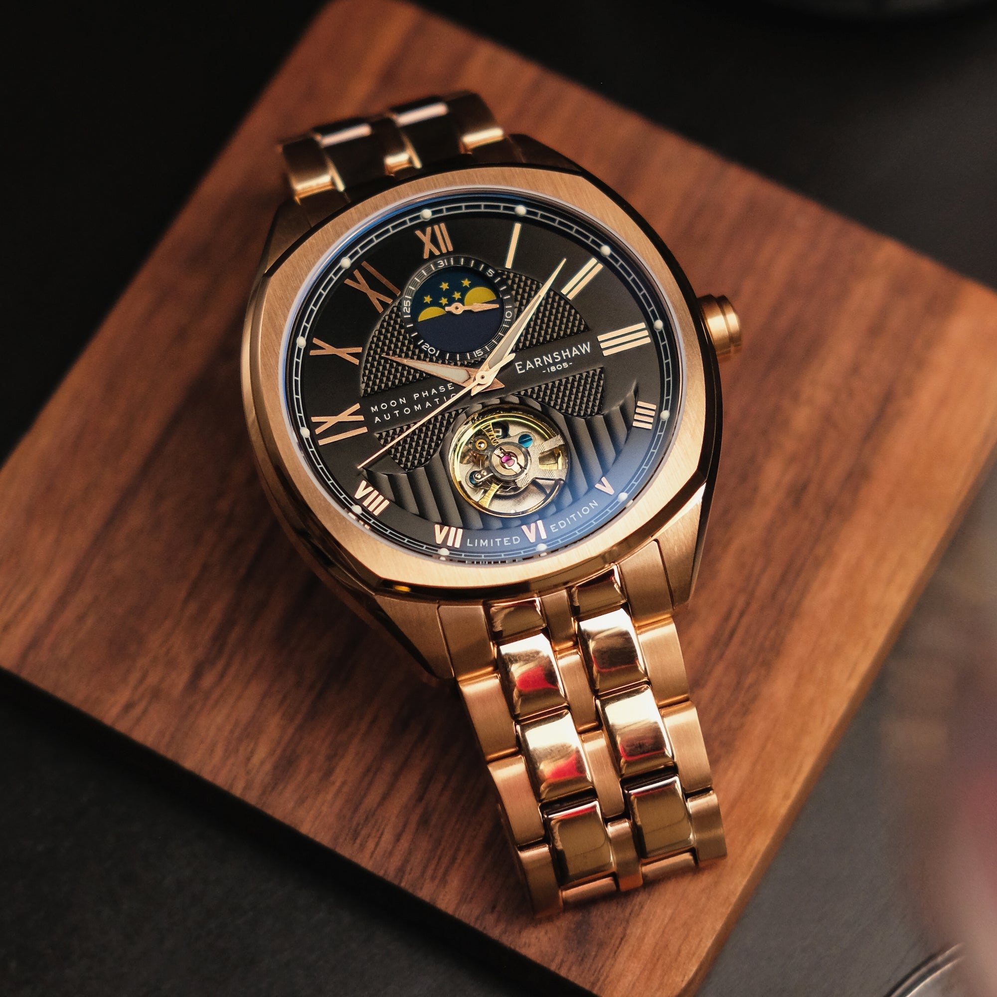 THOMAS EARNSHAW Thomas Earnshaw Peel Men's Rose Gold Watch ES-8206-55