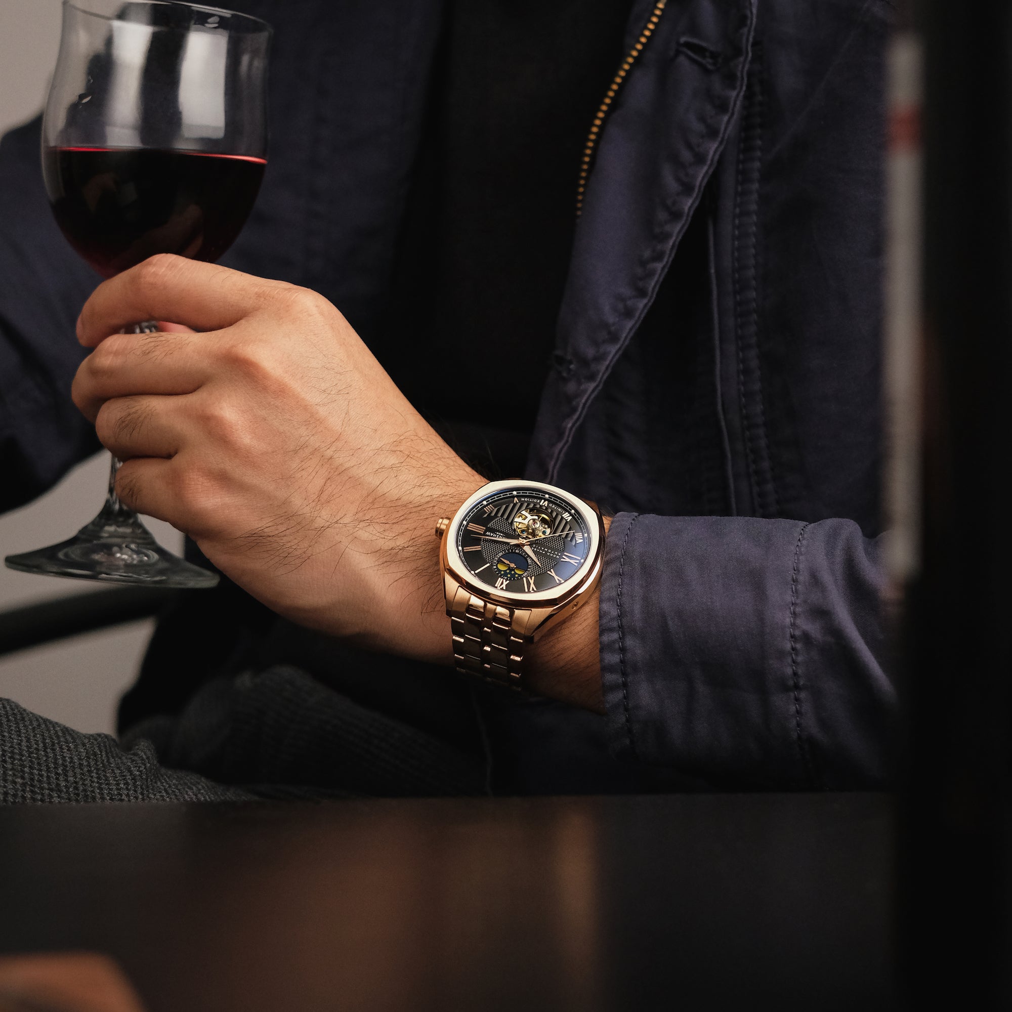 THOMAS EARNSHAW Thomas Earnshaw Peel Men's Rose Gold Watch ES-8206-55