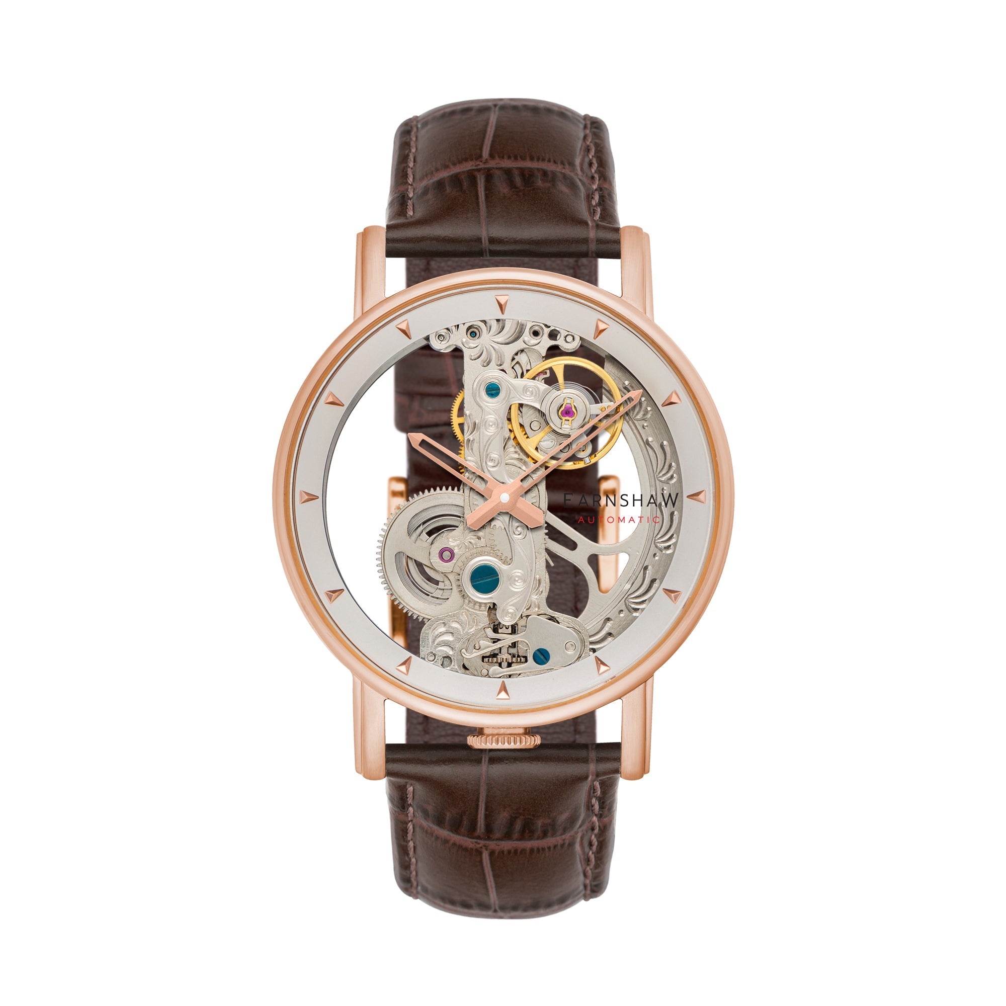 THOMAS EARNSHAW Thomas Earnshaw Fowler Bridge Men's Skeleton Rose Gold Watch ES-8225-03