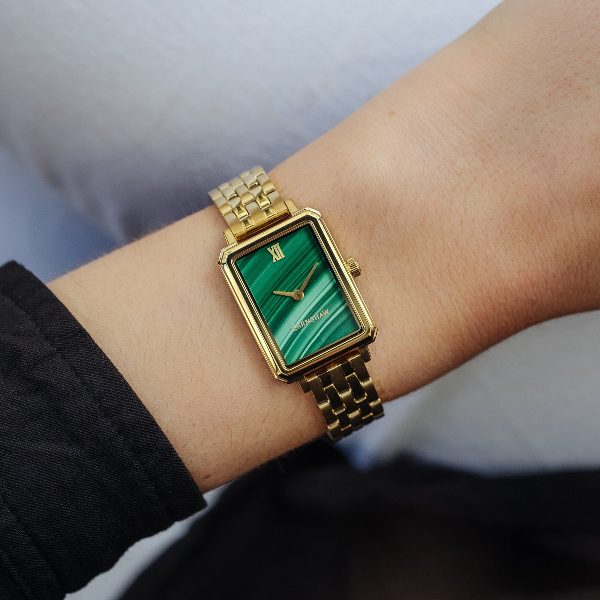 Thomas Earnshaw Thomas Earnshaw Emmeline Women's Japanese Quartz Malachite Watch ES-8235-44