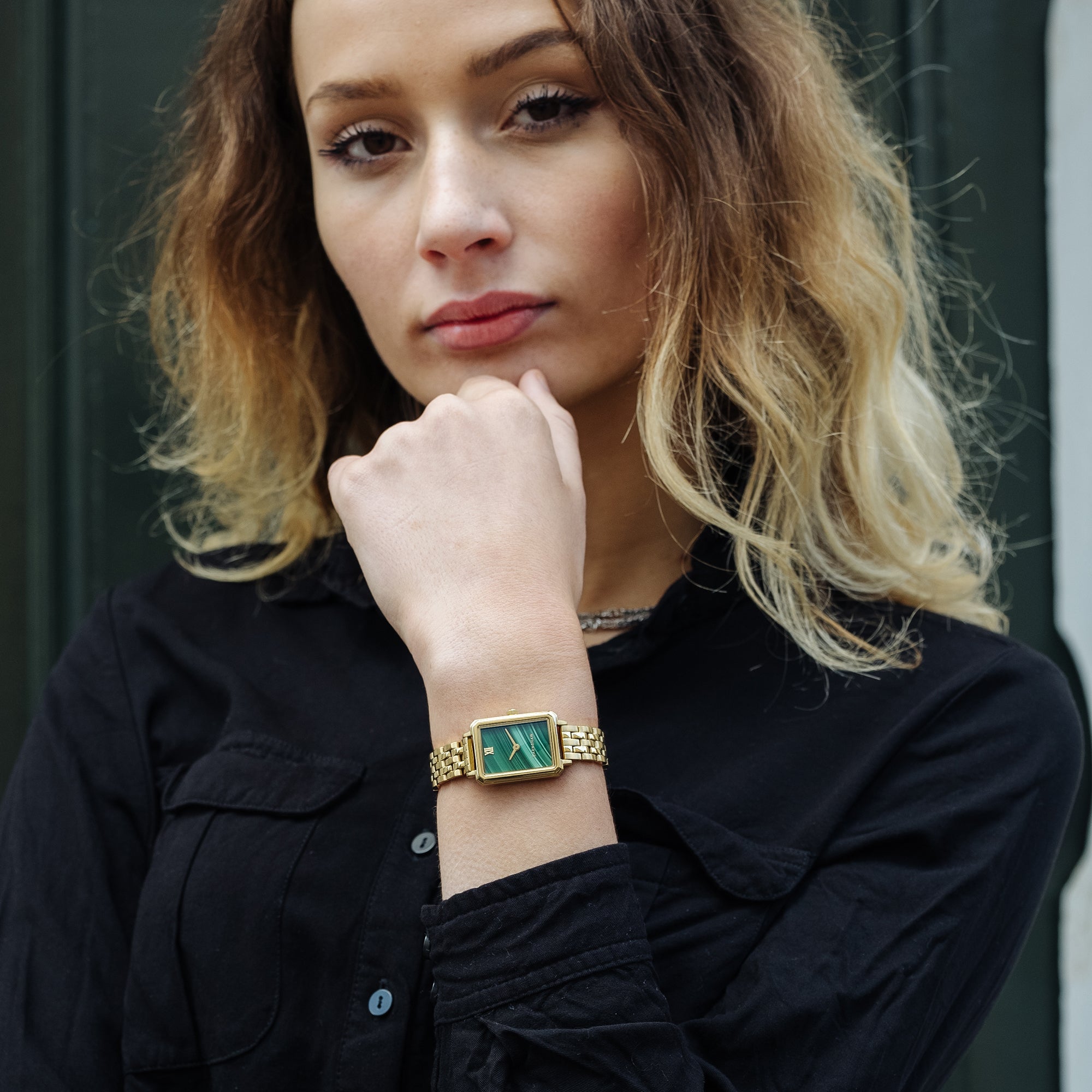 Thomas Earnshaw Thomas Earnshaw Emmeline Women's Japanese Quartz Malachite Watch ES-8235-44