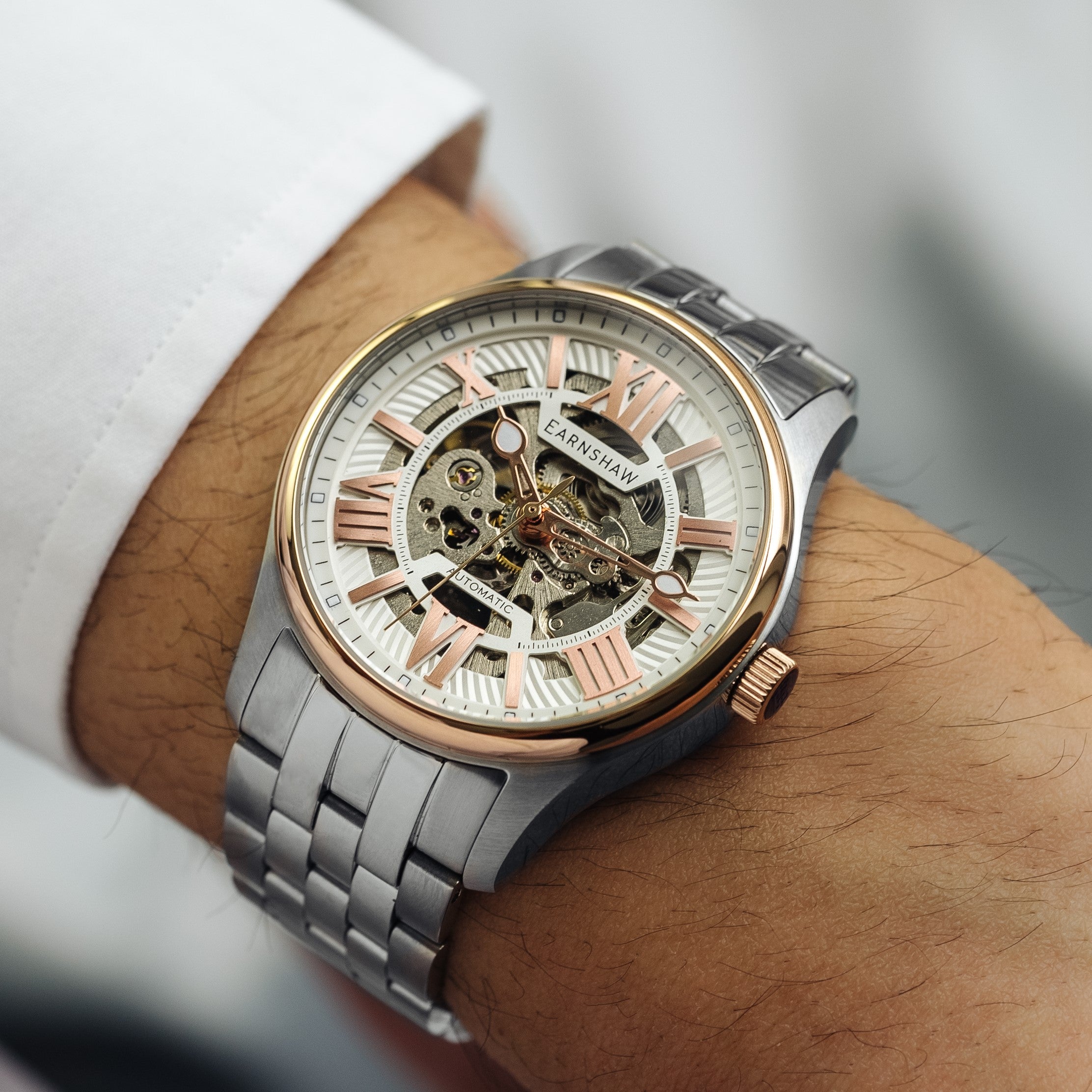 Thomas Earnshaw Thomas Earnshaw Architects Simpson Men's Steely Rose Watch ES-8240-55