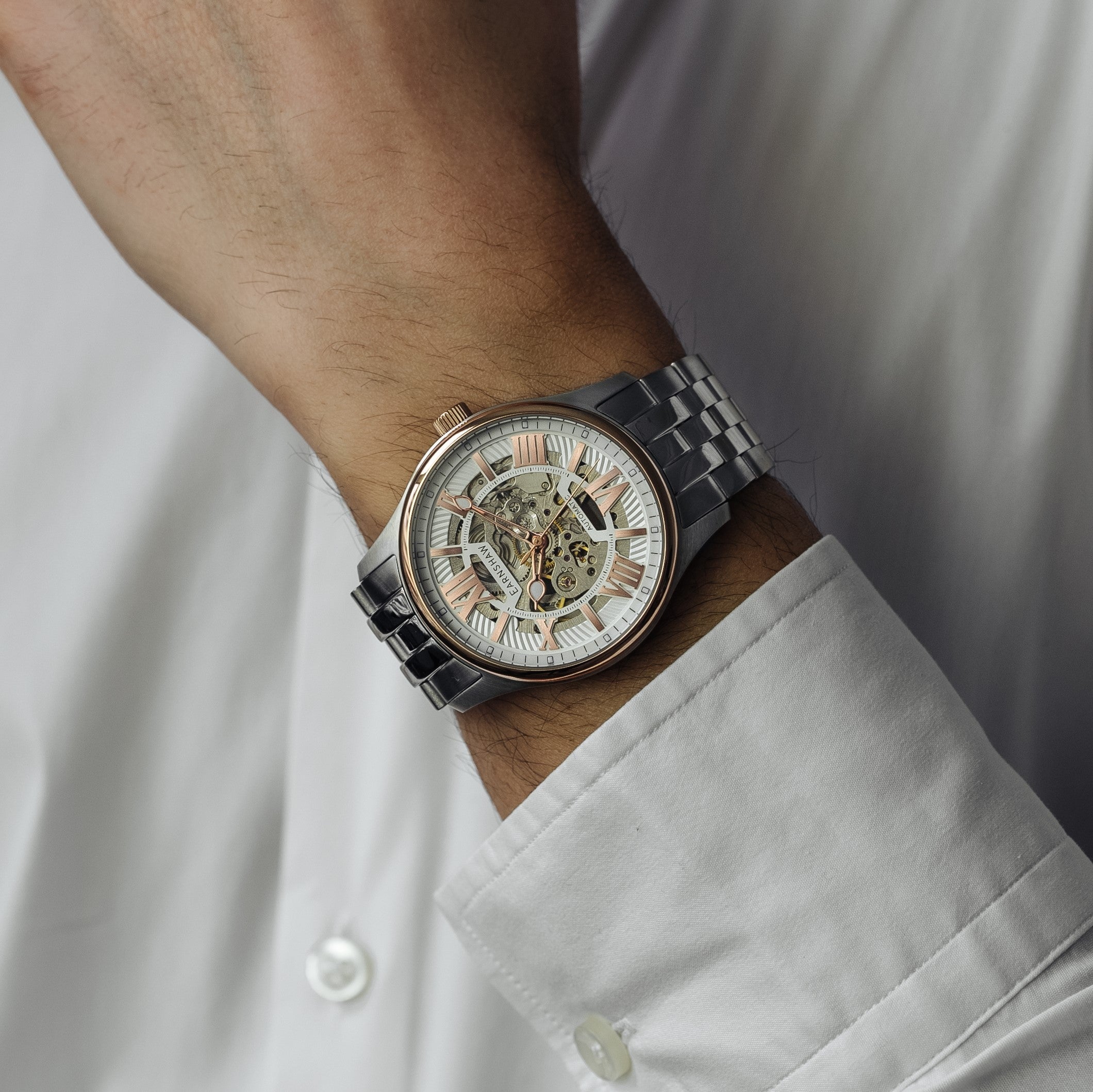Thomas Earnshaw Thomas Earnshaw Architects Simpson Men's Steely Rose Watch ES-8240-55