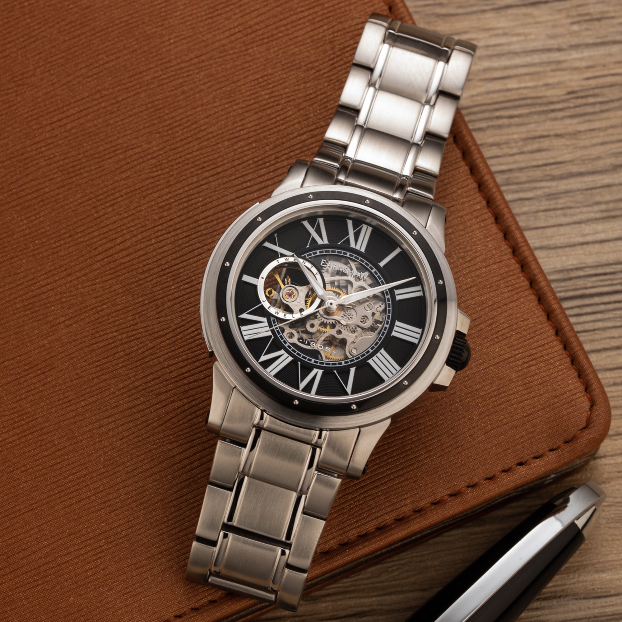 THOMAS EARNSHAW Thomas Earnshaw Comet Open Heart Men's Automatic Machine Grey Watch ES-8243-44