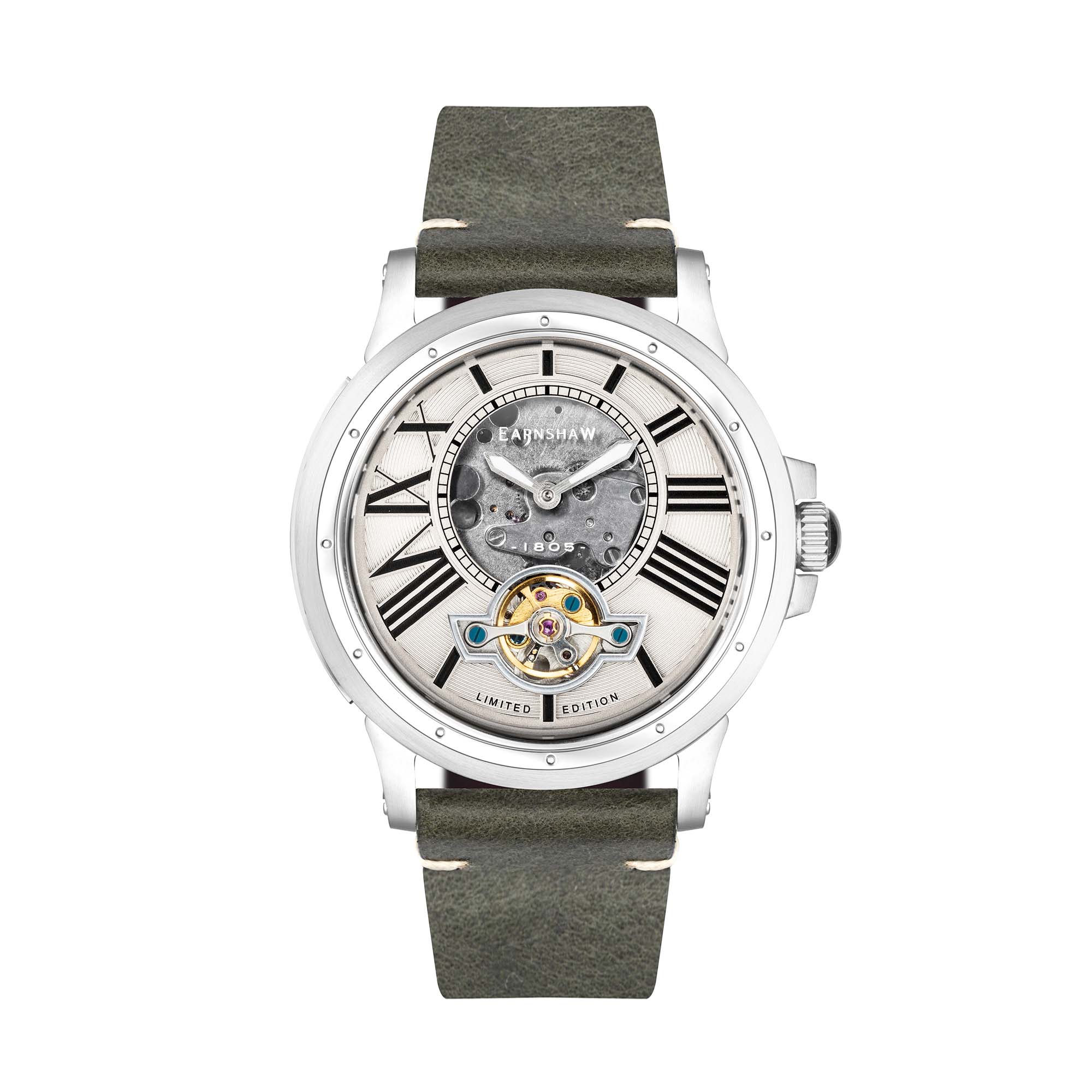 THOMAS EARNSHAW Thomas Earnshaw Bertha Limited Edition Open Heart Men's Automatic Cream Watch ES-8244-02