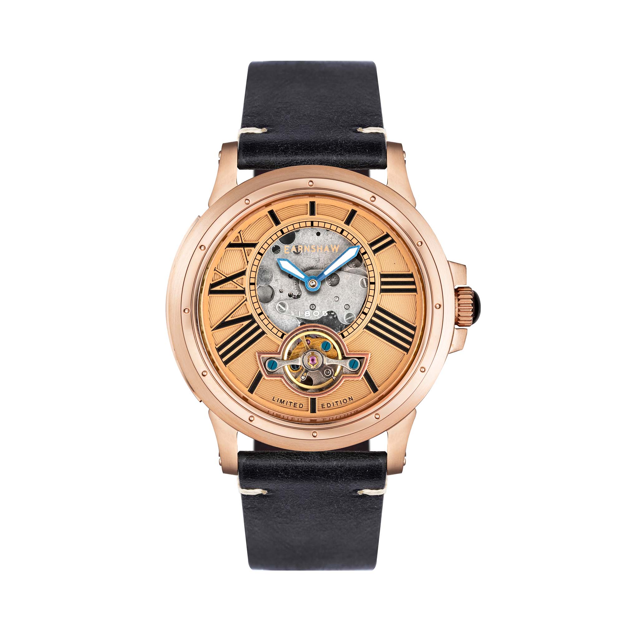 Thomas Earnshaw Thomas Earnshaw Bertha Limited Edition Open Heart Men's Automatic Copper Watch ES-8244-04