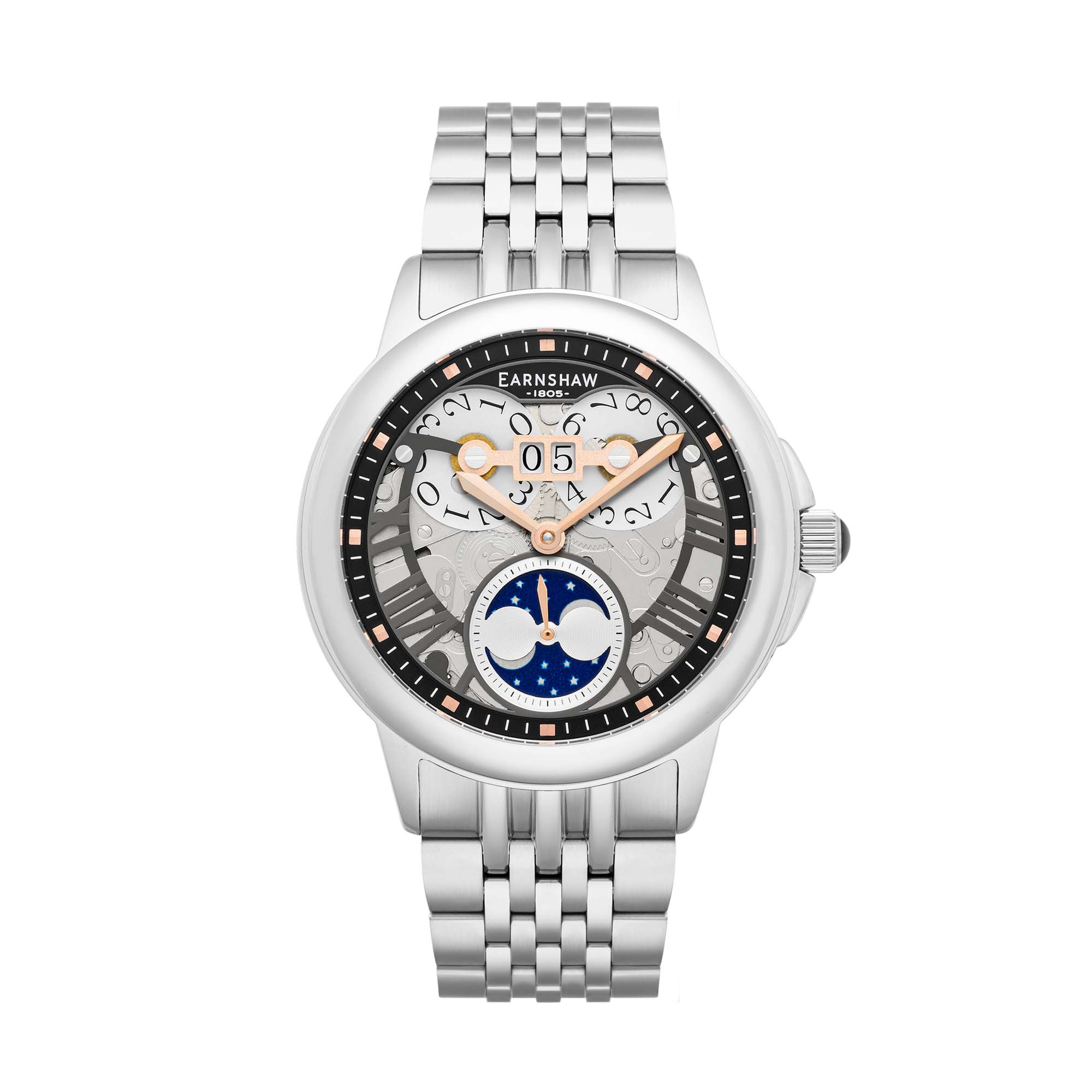 Thomas Earnshaw Thomas Earnshaw Alf Waterhouse Men's Moon Phase Automatic Grey Watch ES-8245-33