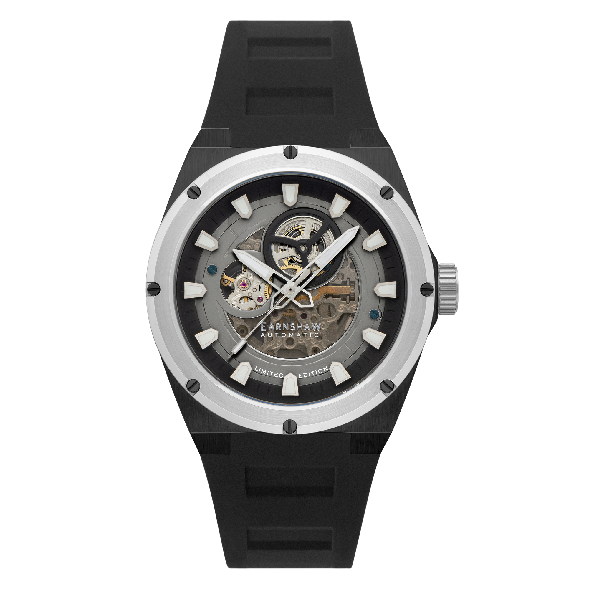 Thomas Earnshaw Thomas Earnshaw Black Storm Armstrong Open Heart Automatic Men's Watch ES-8252-02