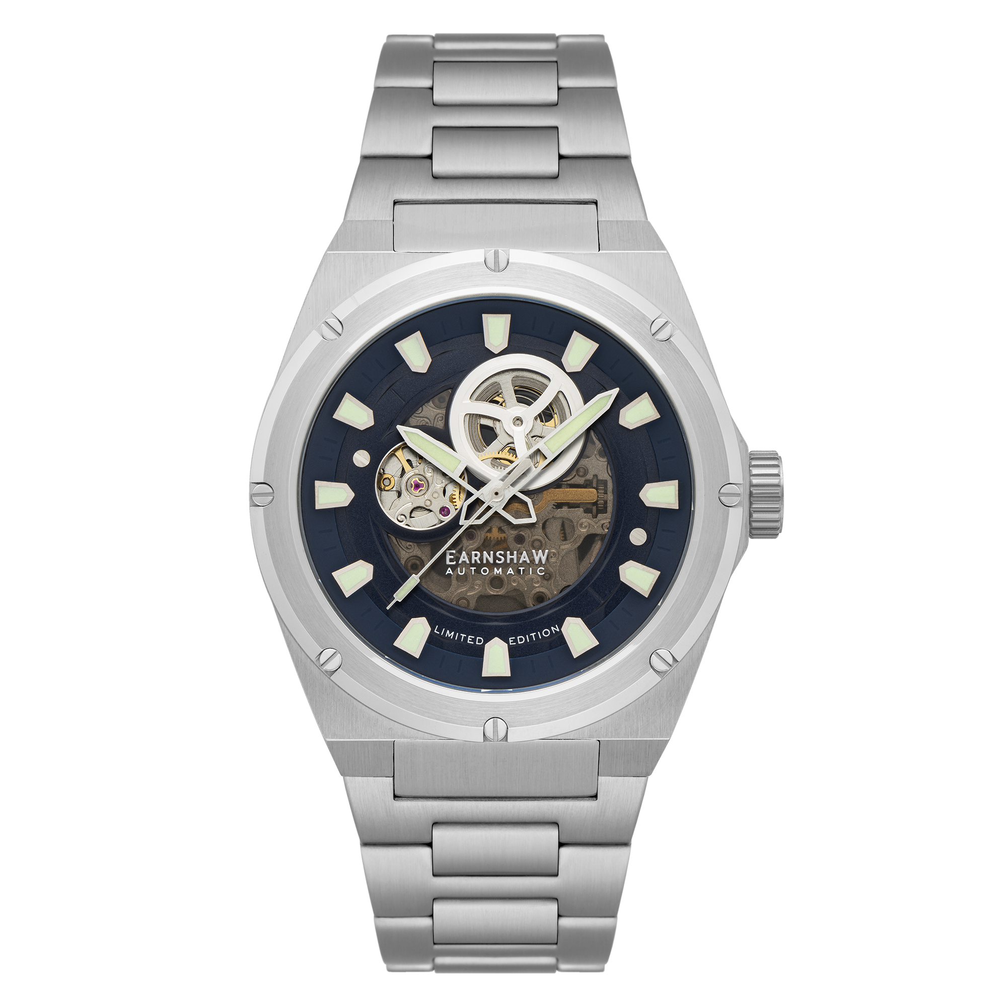 Thomas Earnshaw Thomas Earnshaw All Black Armstrong Open Heart Automatic Men's Watch ES-8252-33