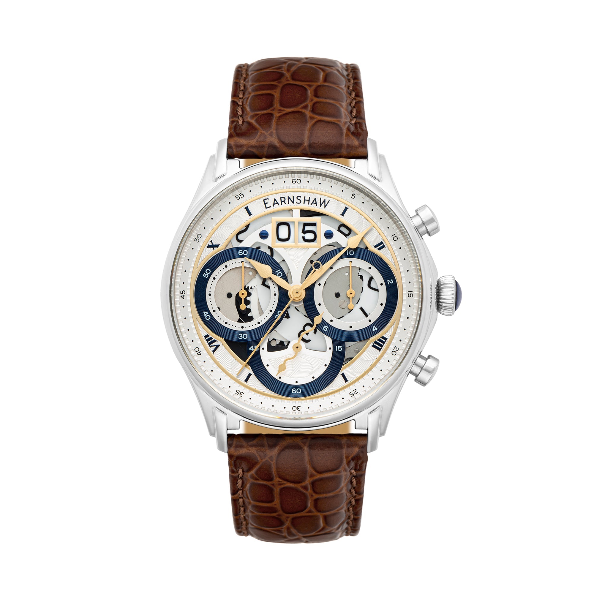 Thomas Earnshaw Thomas Earnshaw Nasmyth Chronograph Men's Japanese Quartz Parchment Watch ES-8260-01