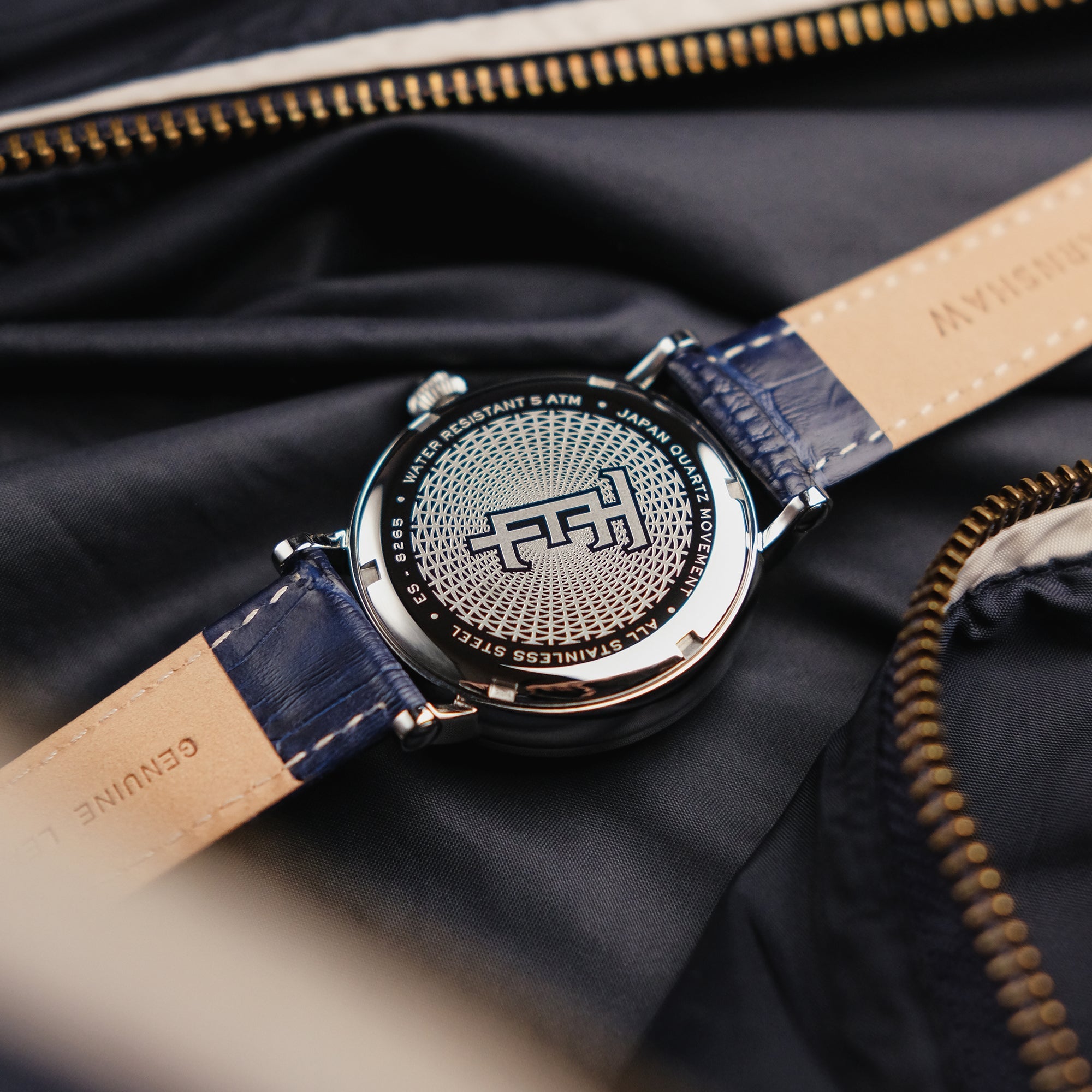 THOMAS EARNSHAW Thomas Earnshaw Messier Moonphase Calendar Men's Japanese Quartz Blue Moon Watch ES-8265-02