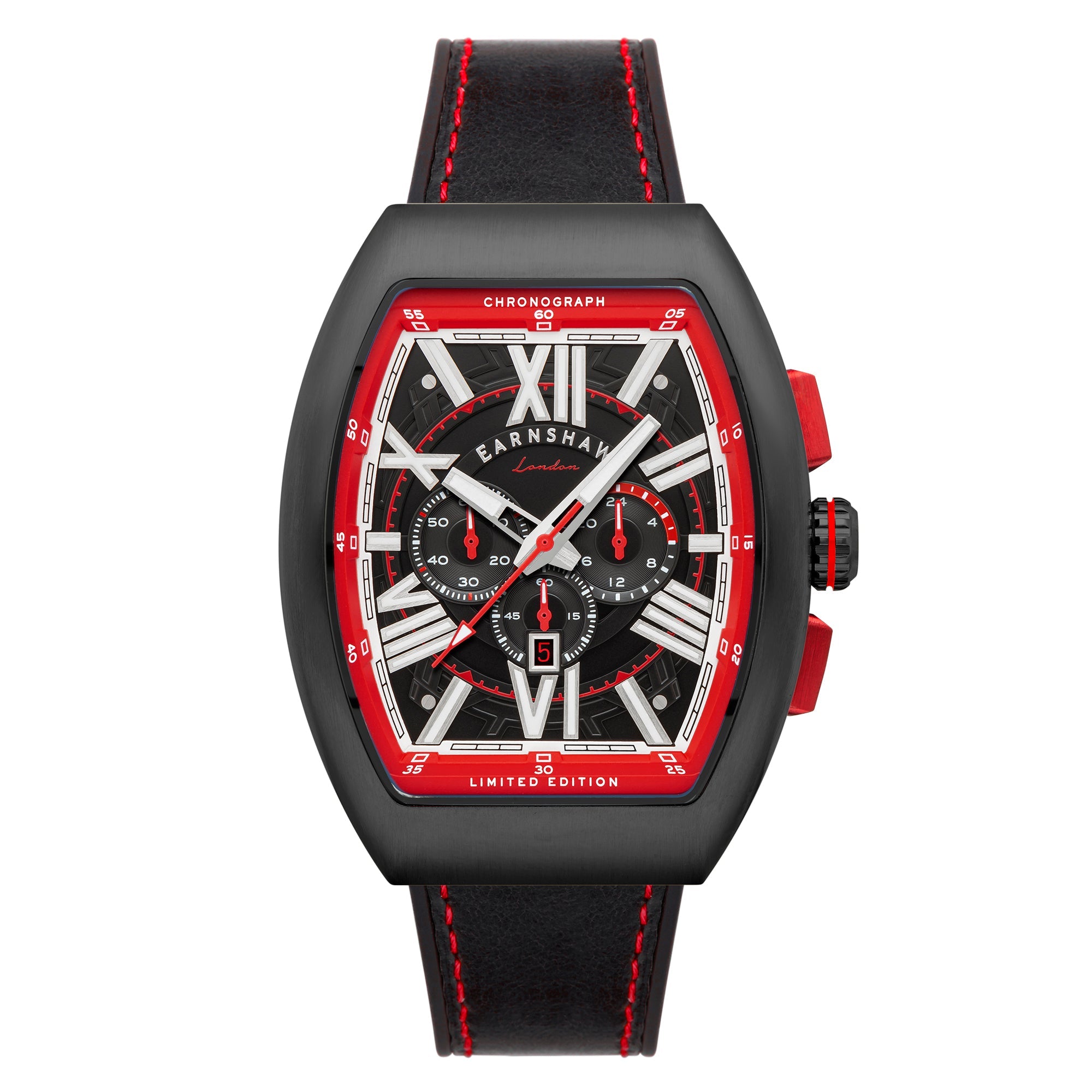 THOMAS EARNSHAW Thomas Earnshaw Supremacy Chronograph Men's Japanese Quartz Racetrack Black Watch ES-8270-02