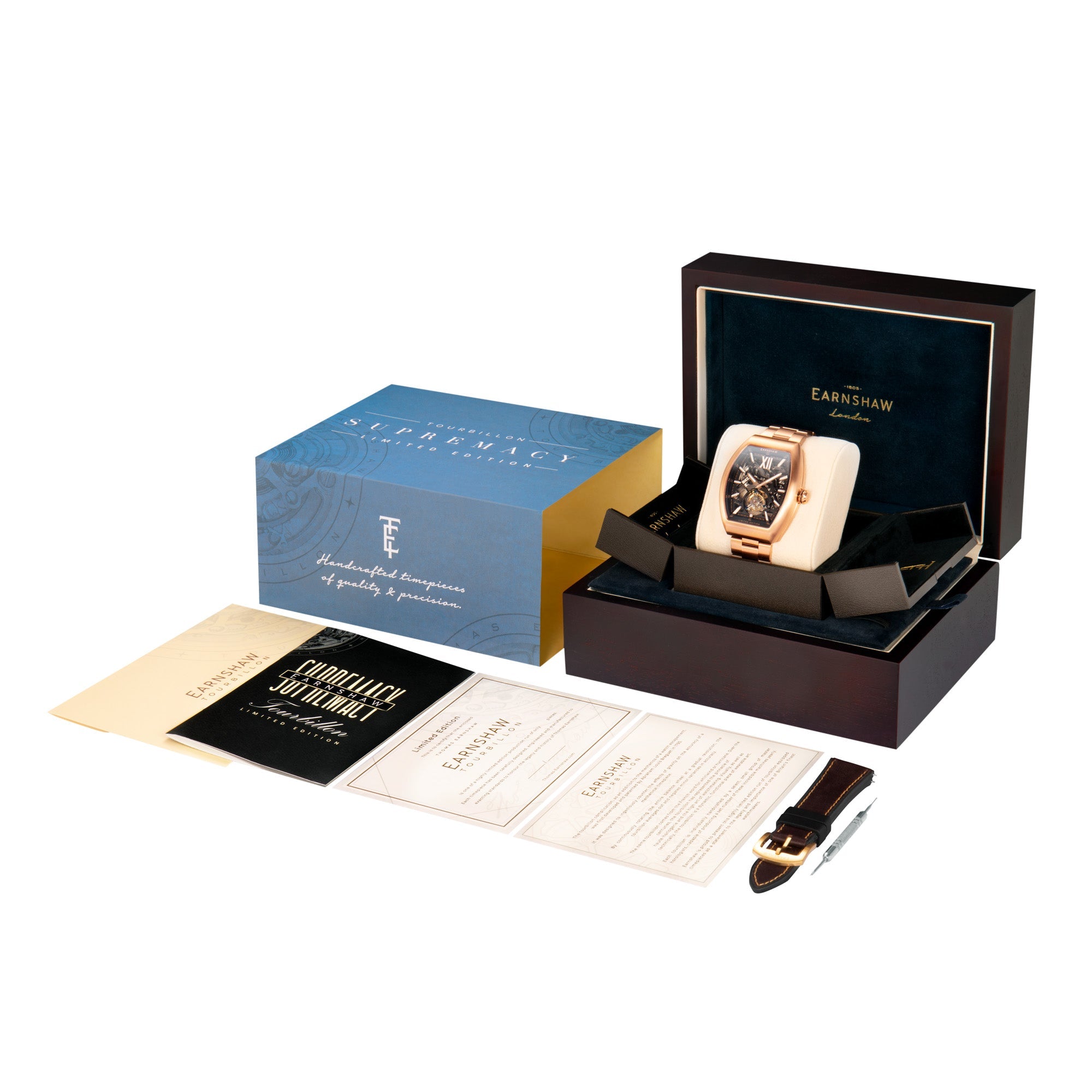 Thomas Earnshaw Thomas Earnshaw Thomas Earnshaw Supremacy Tourbillon Rose Gold Men's Limited Edition Watch ES-8277-33