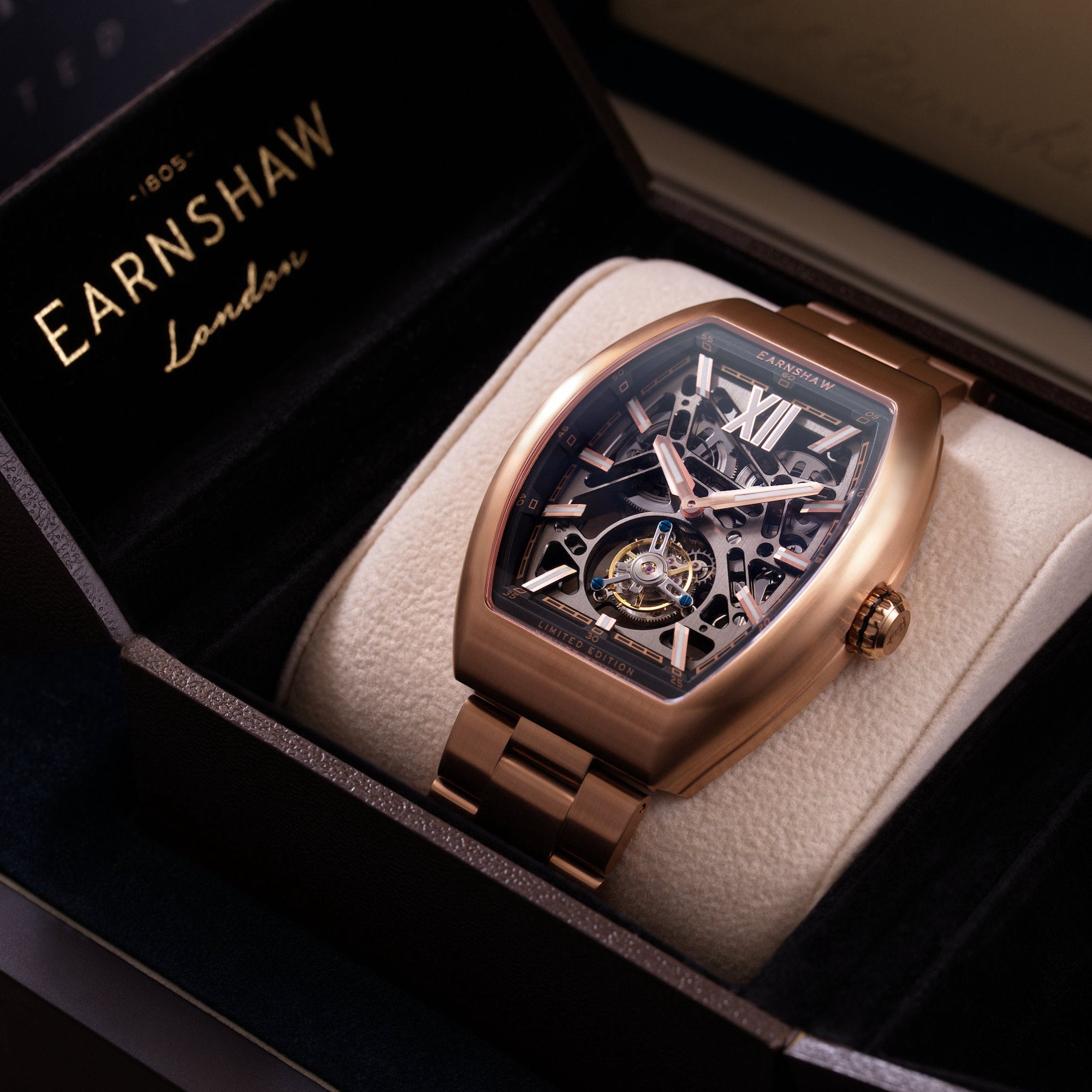 Thomas Earnshaw Thomas Earnshaw Thomas Earnshaw Supremacy Tourbillon Rose Gold Men's Limited Edition Watch ES-8277-33
