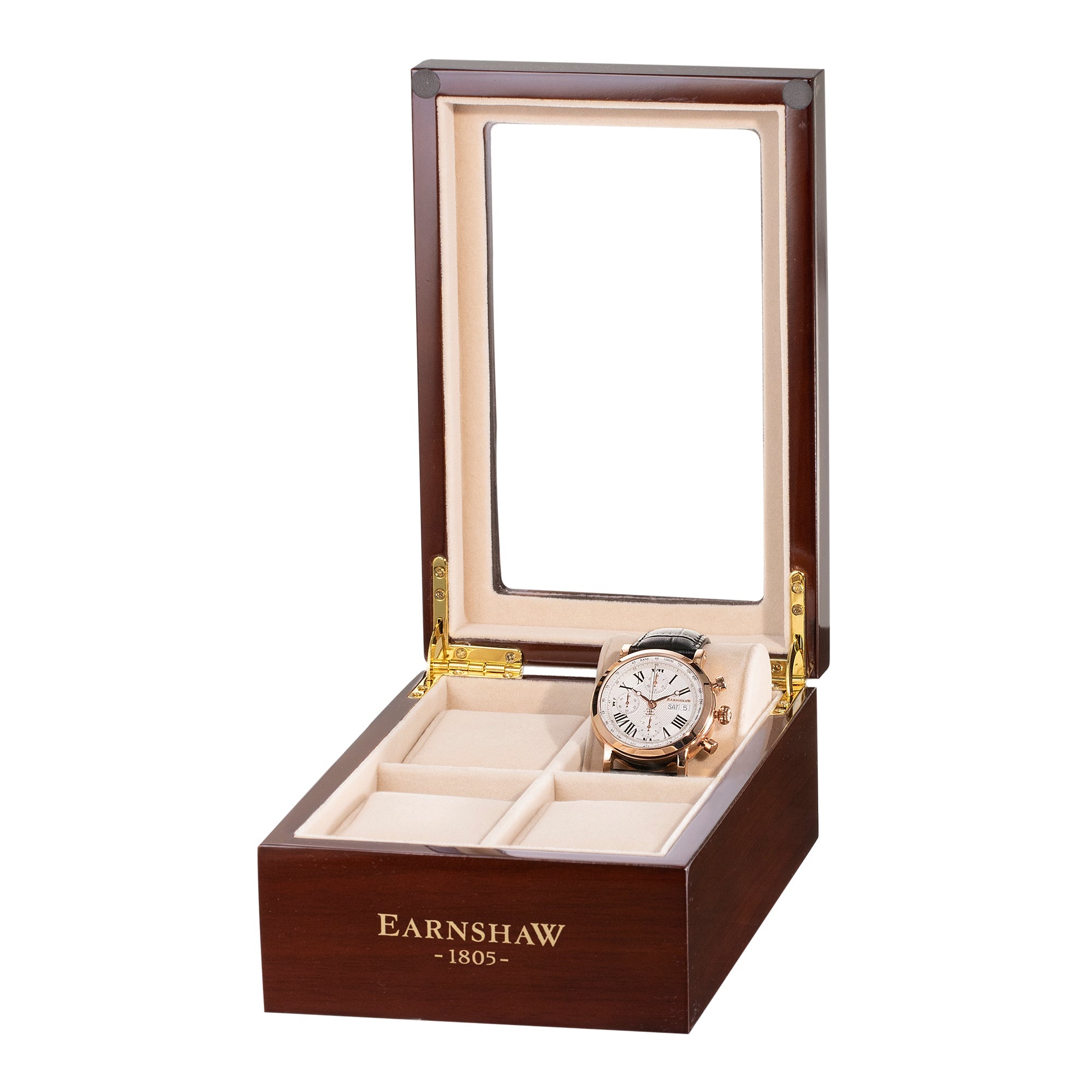 THOMAS EARNSHAW Thomas Earnshaw Maskelyne Chronograph Lapis Large Brown Collectors Box Accessory ES-CBOX3-02